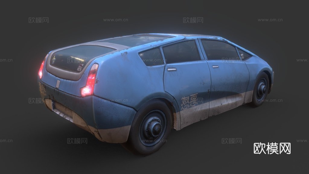 赛博朋克民用汽车2su模型
