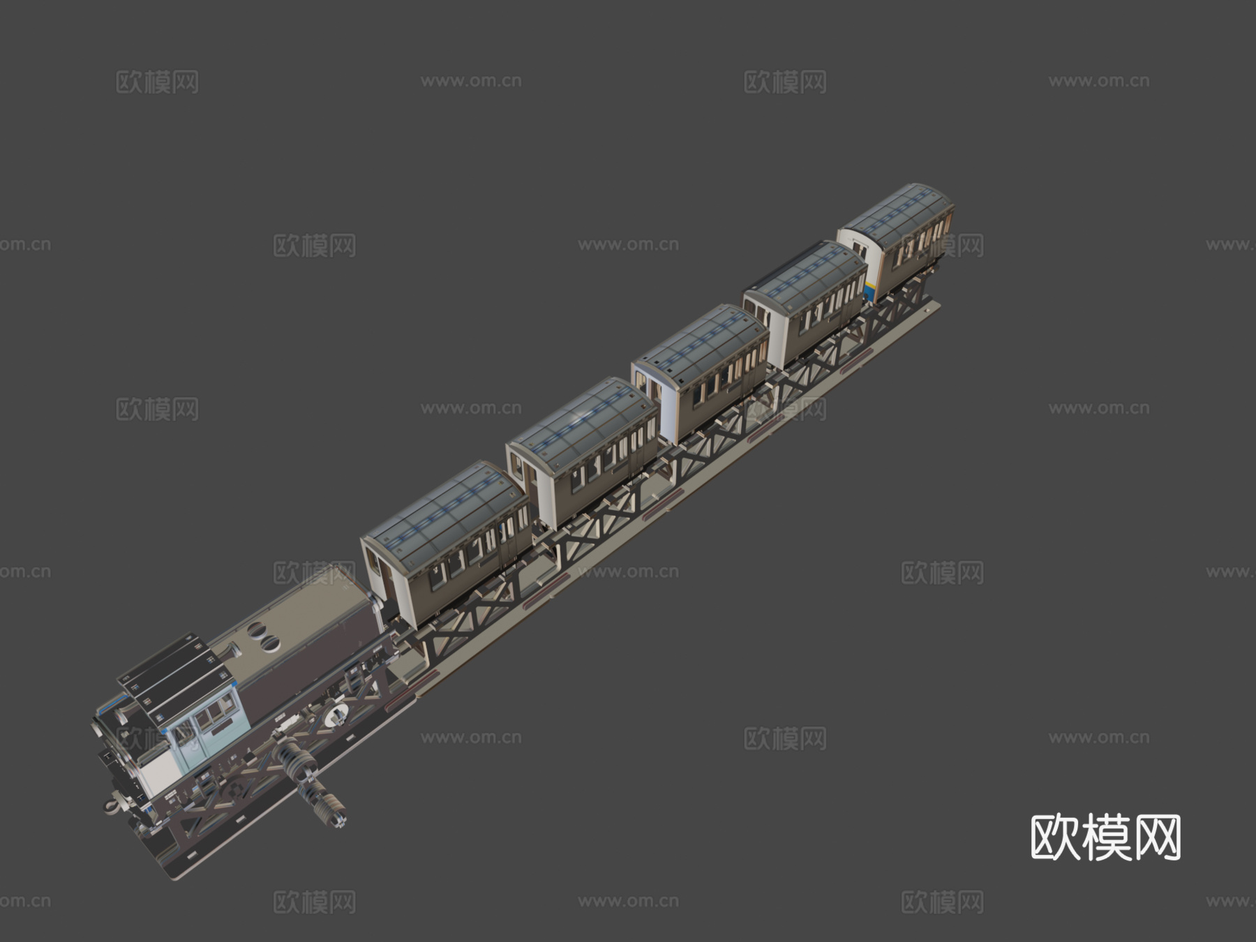 SC009 DL46 带 徐越 特快 客车su模型