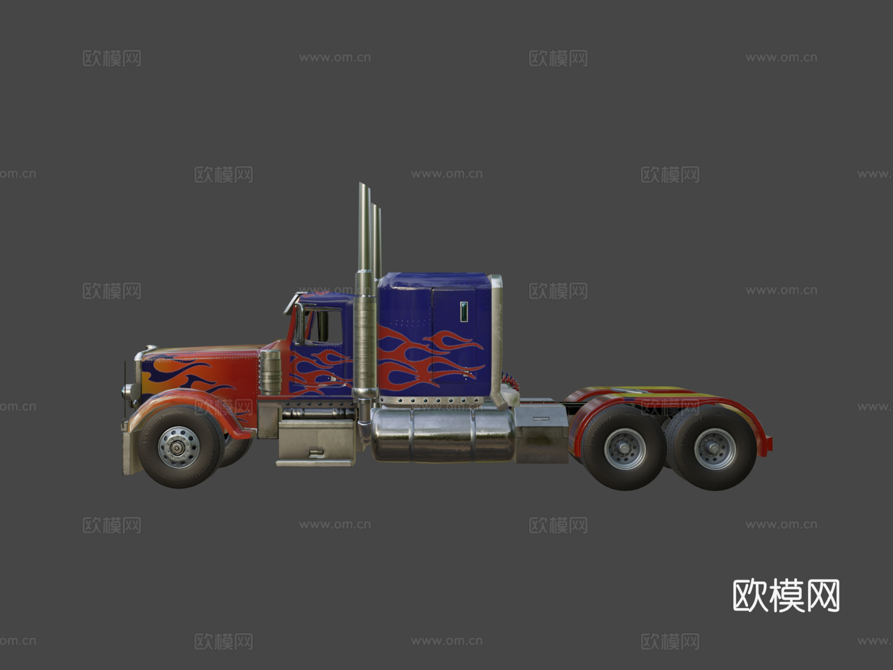 彼得比尔特 379 擎天柱su模型