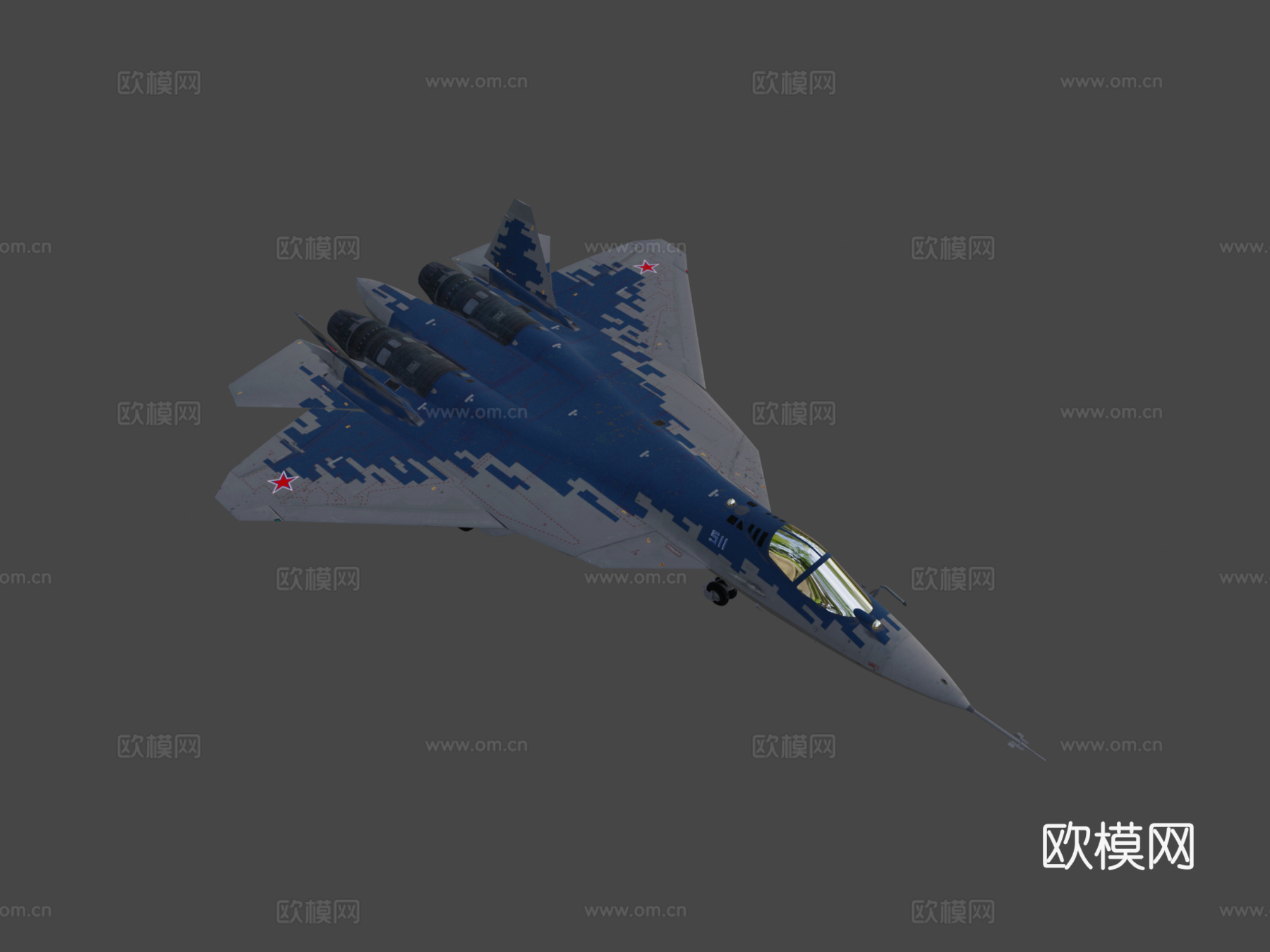 苏霍伊Su57 3D模型su模型