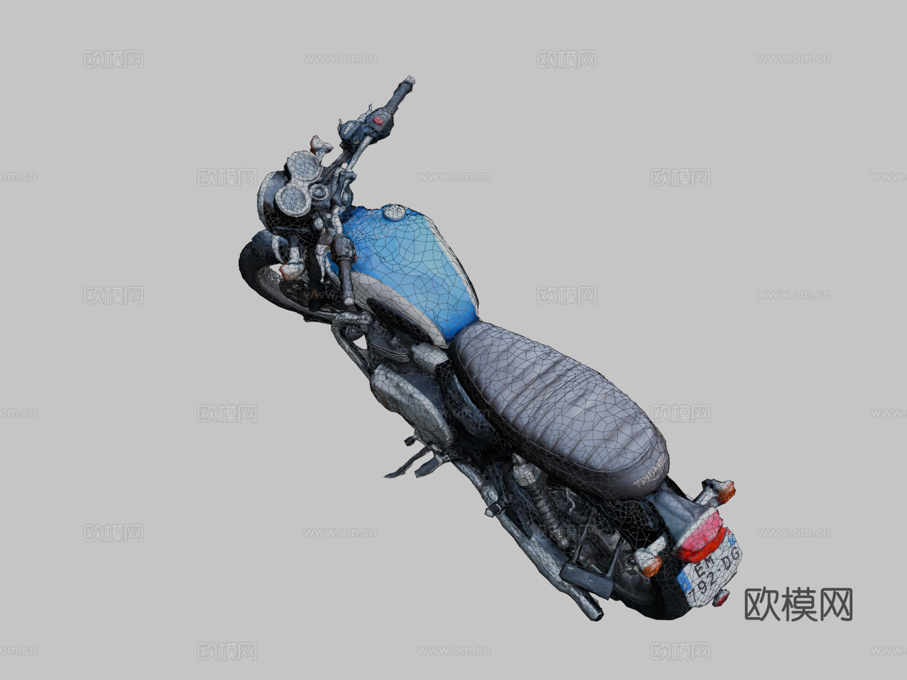 凯旋摩托车su模型