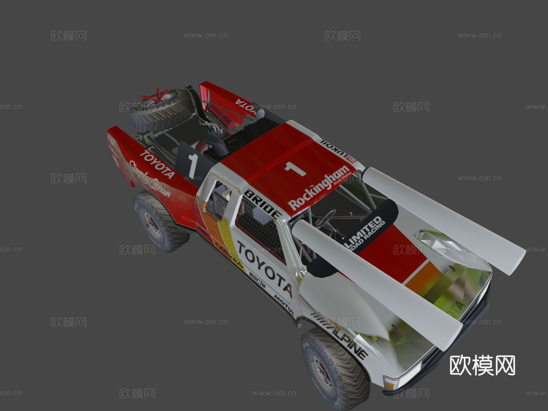 丰田巴哈奖杯卡车su模型