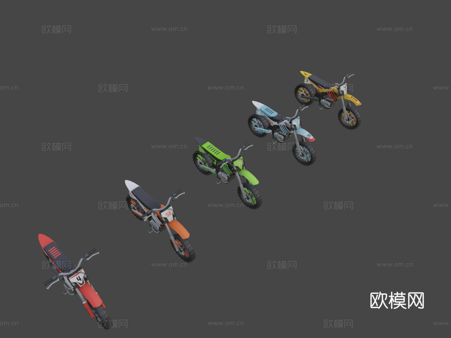 越野摩托车su模型