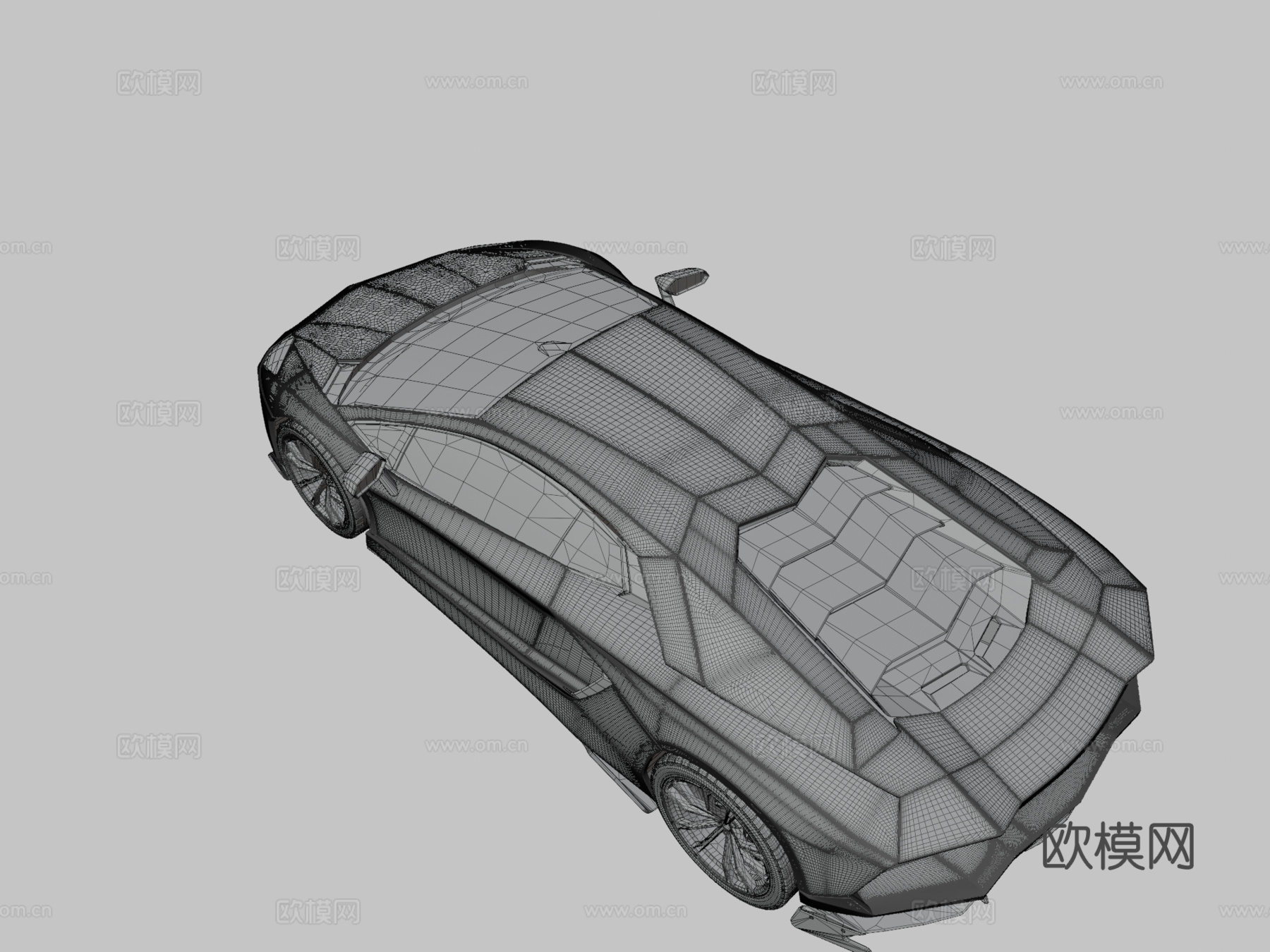 兰博基尼 Aventadorsu模型