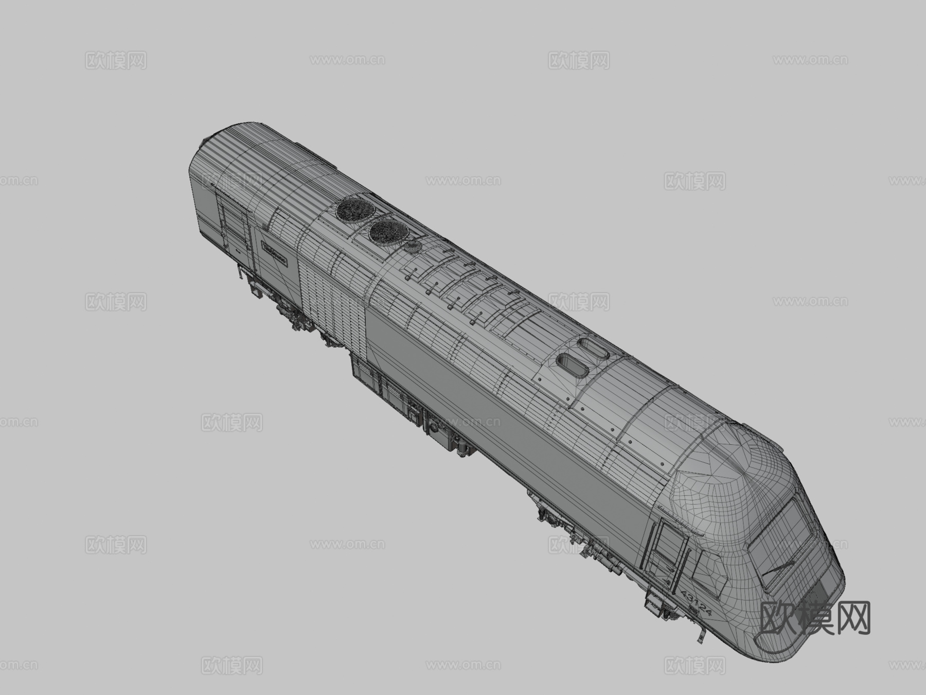 城际列车 125 燕子涂装su模型