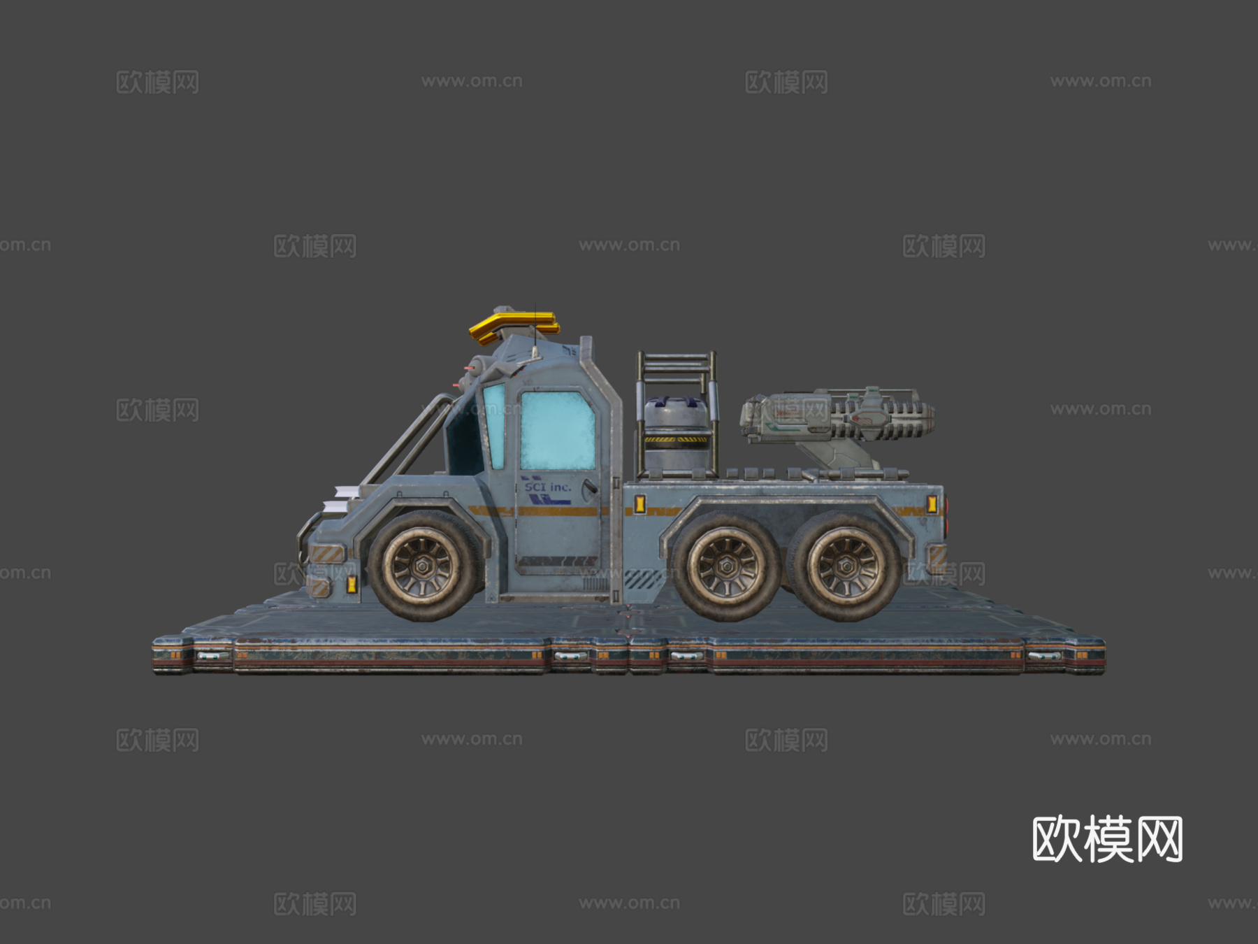 A.U.T. CF2 科幻卡车su模型