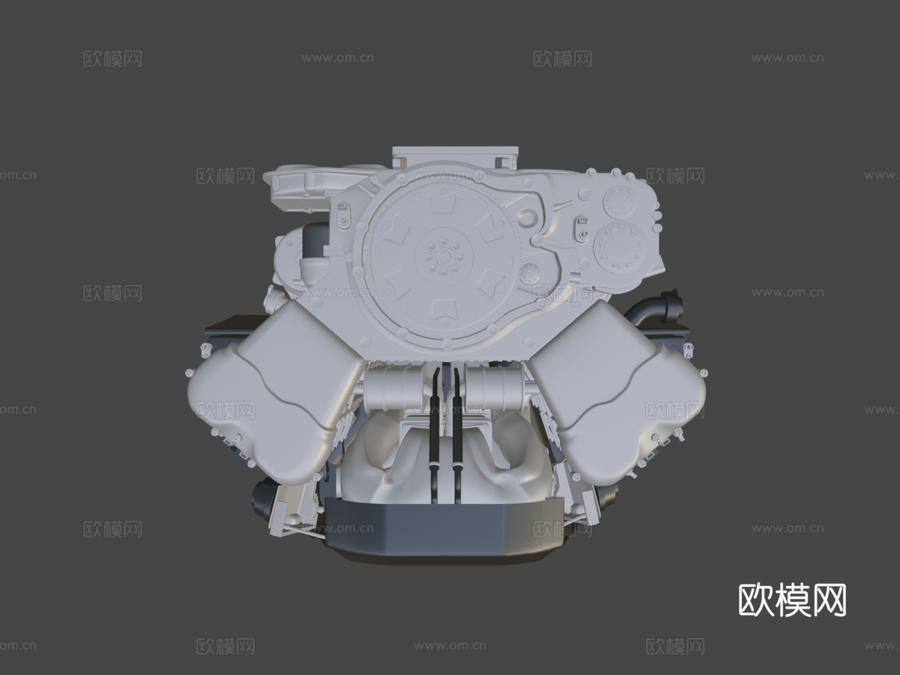 奥迪 S8 TFSI V8 发动机su模型