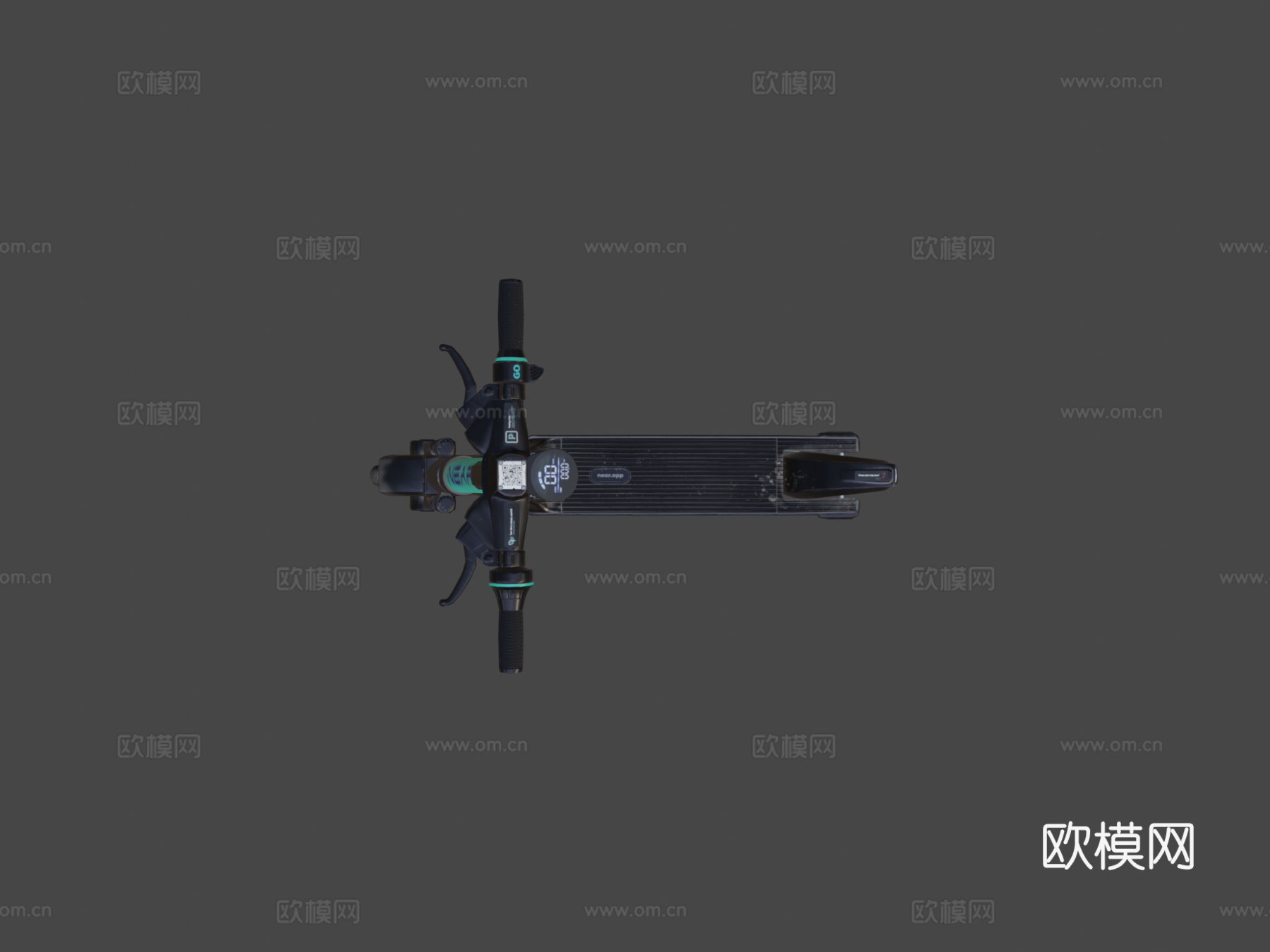 电动滑板车低多边形游戏就绪su模型