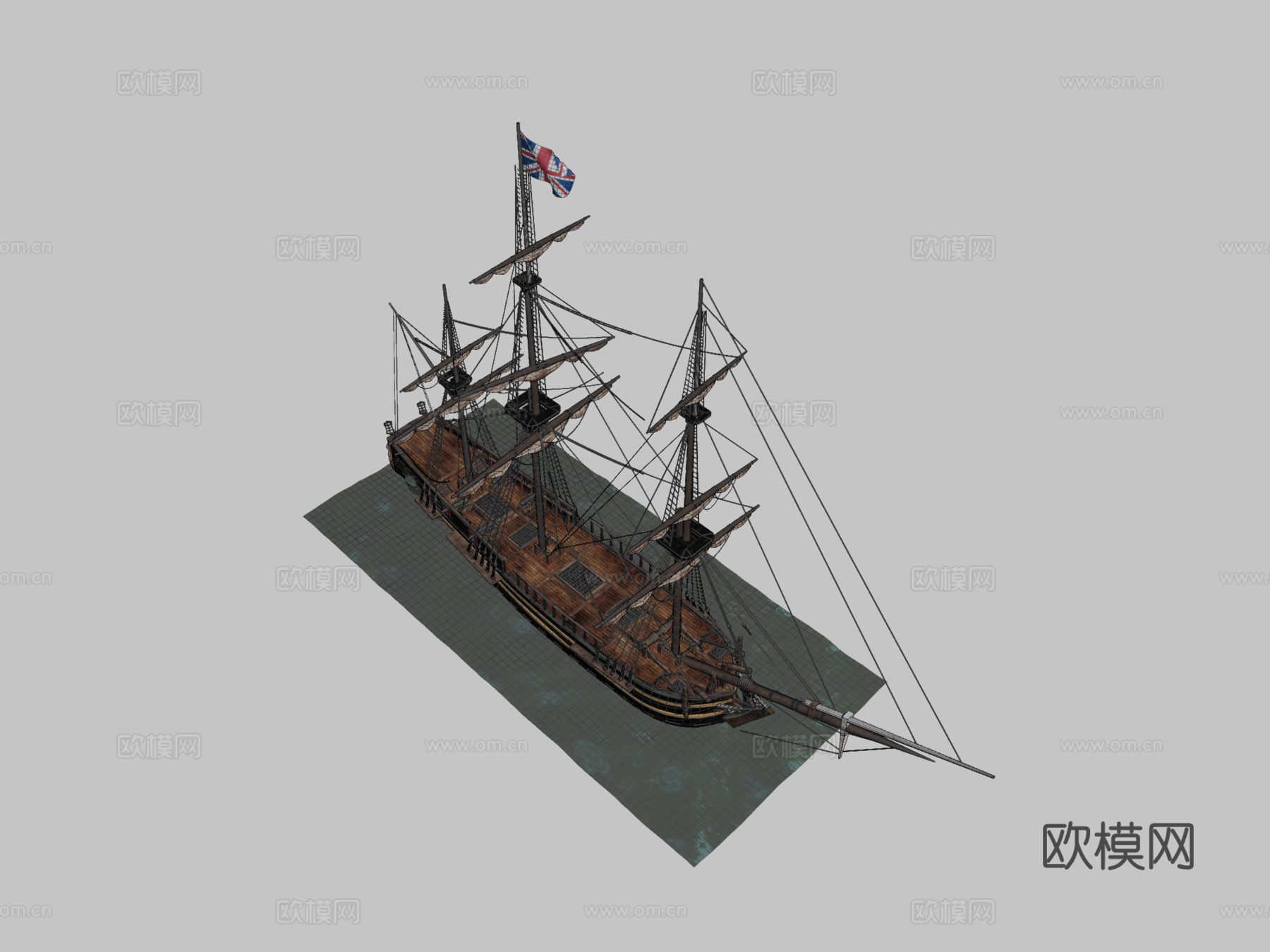 HMS邦蒂号su模型