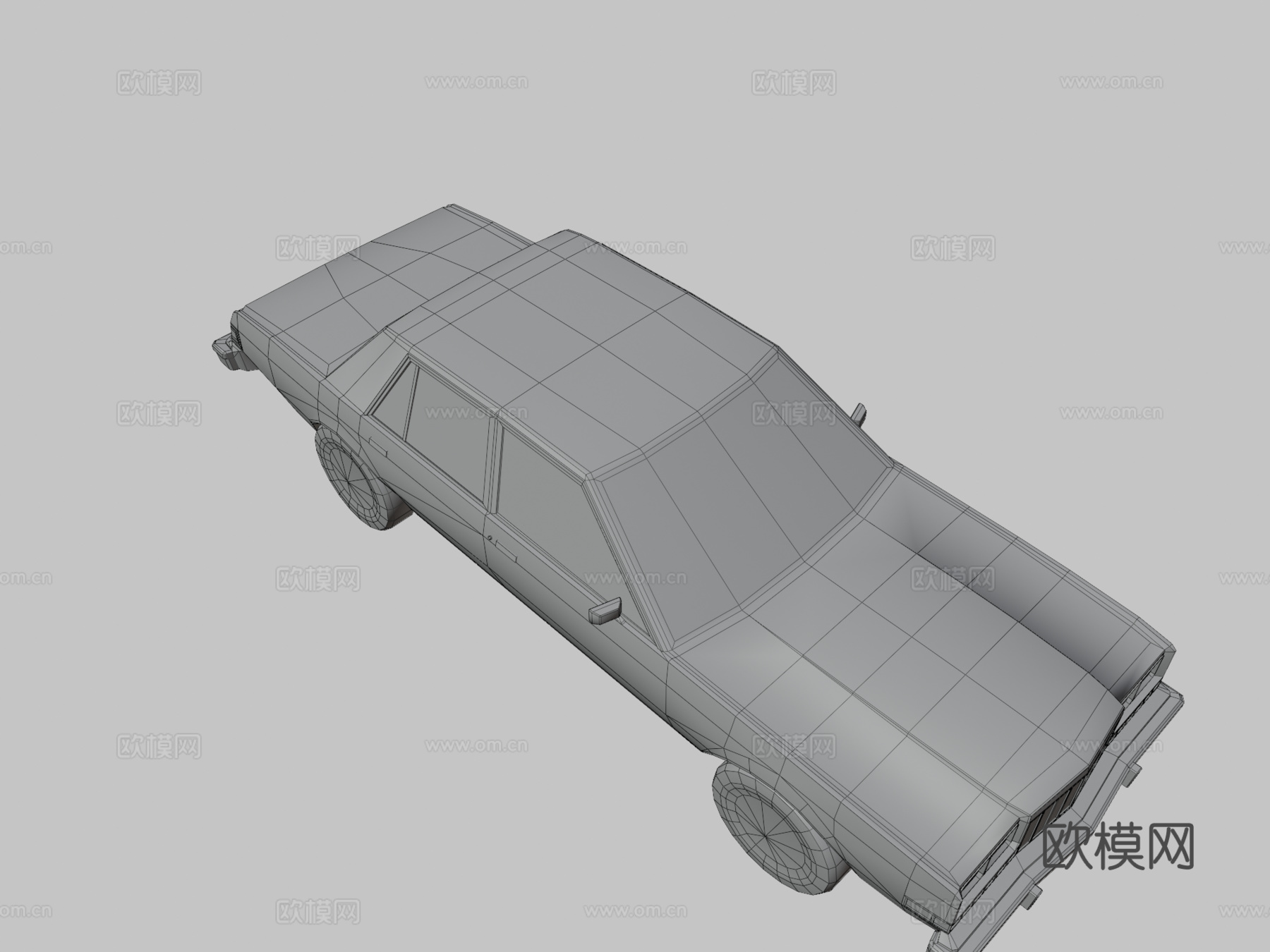 年外交官轿车su模型