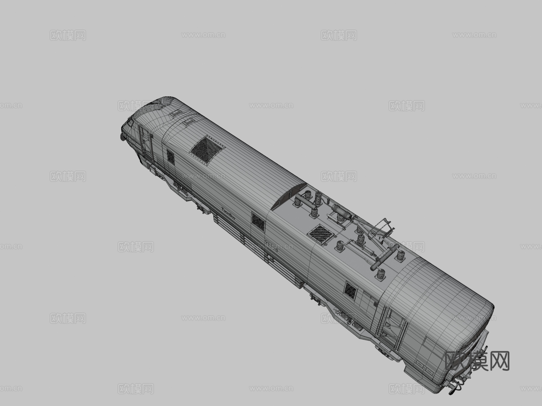 火车91级动力单元GNER涂装su模型