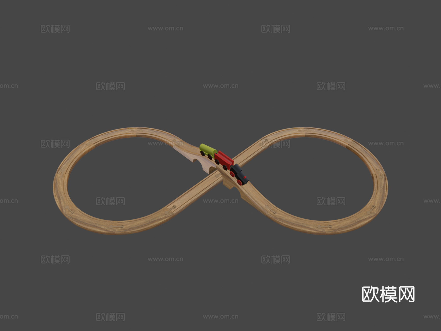 宜家利拉博基础火车套装su模型