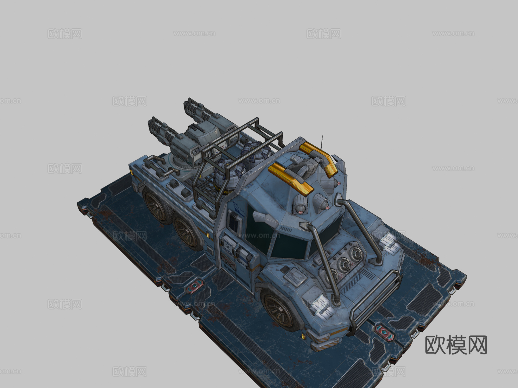 A.U.T. CF2 科幻卡车su模型