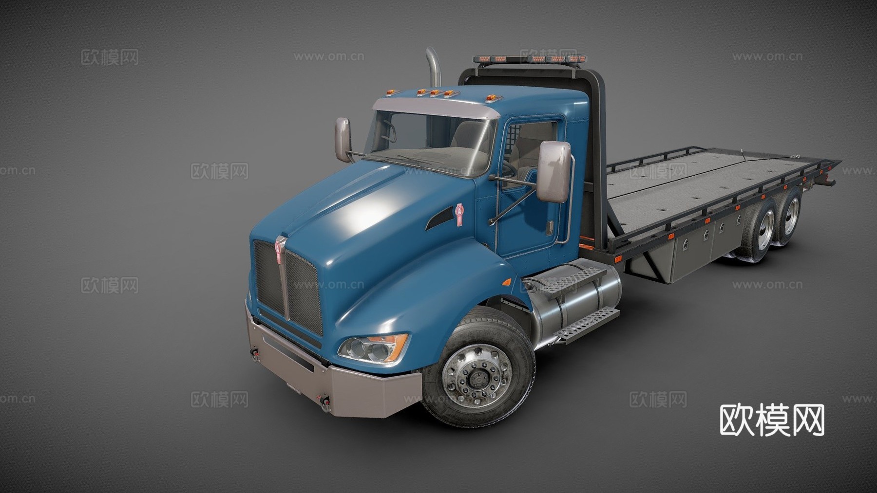 肯沃斯T440拖车su模型