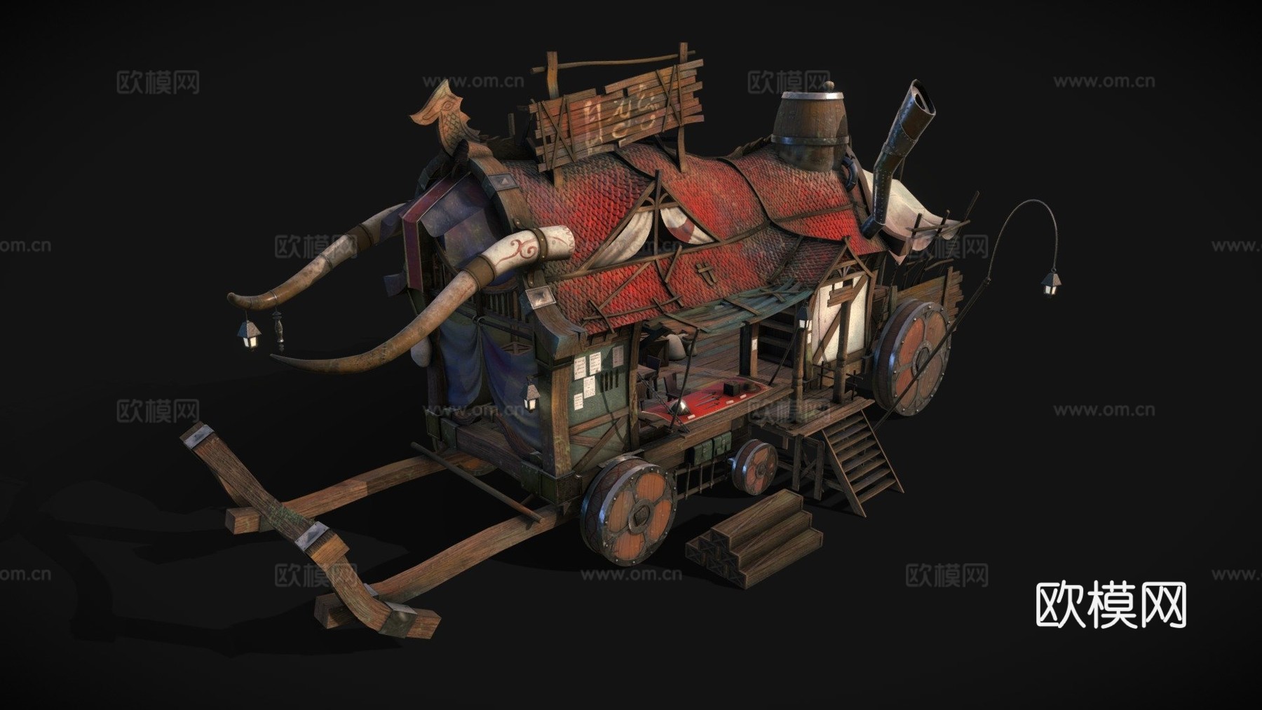 移动奇幻商店su模型