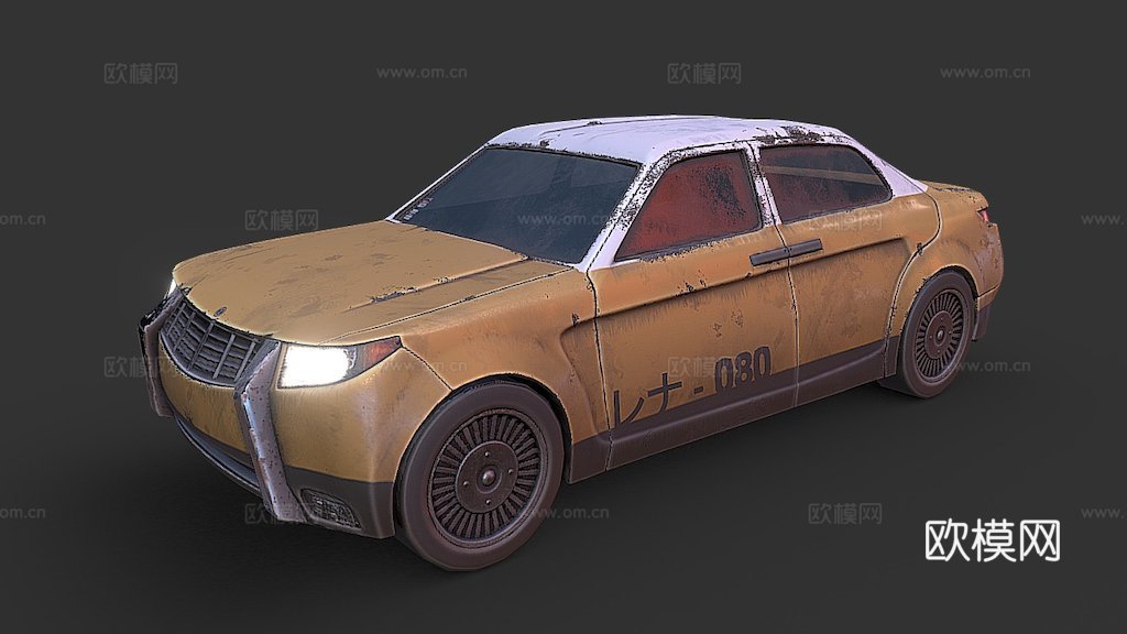 赛博朋克民用汽车su模型