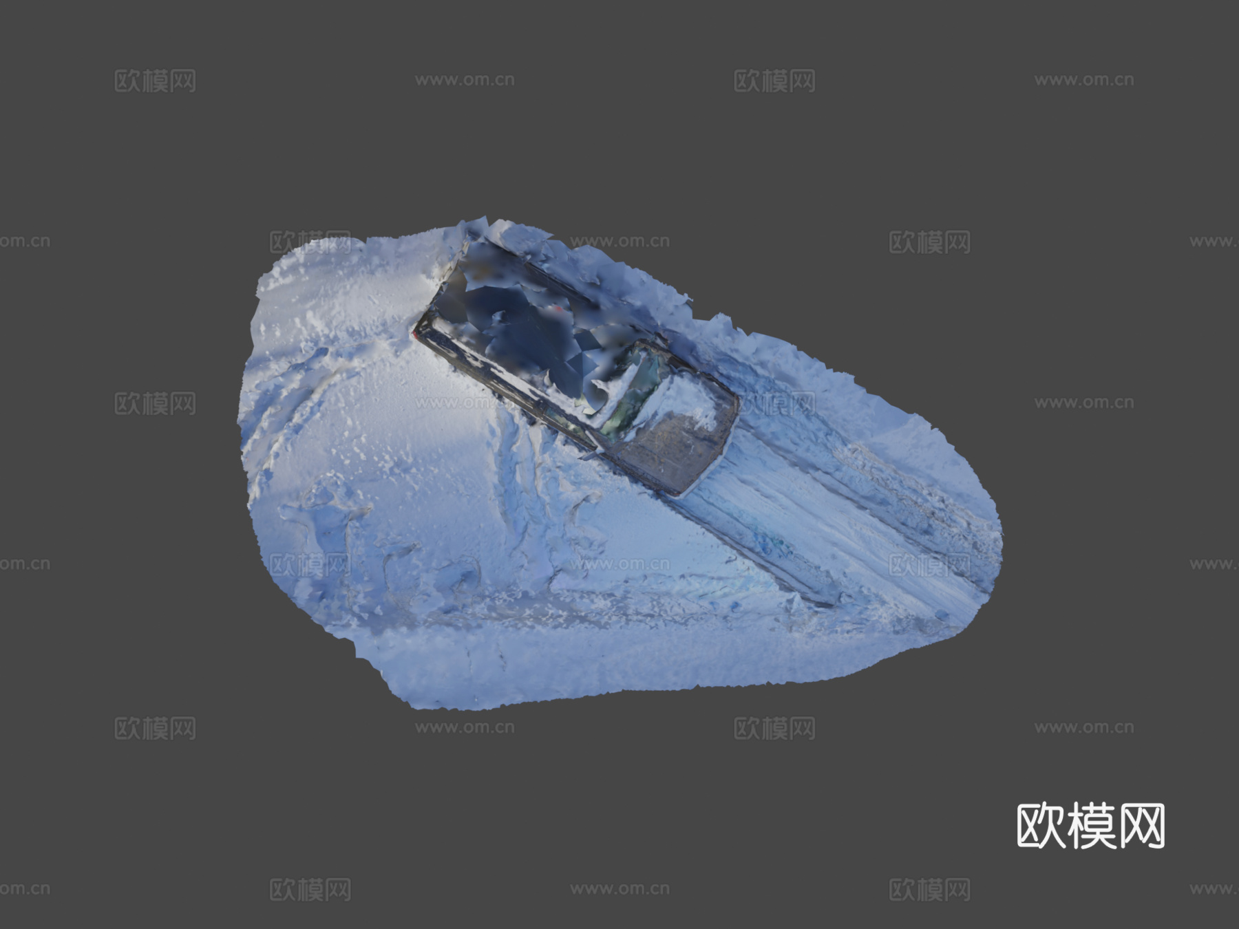 雪中的雪佛兰su模型