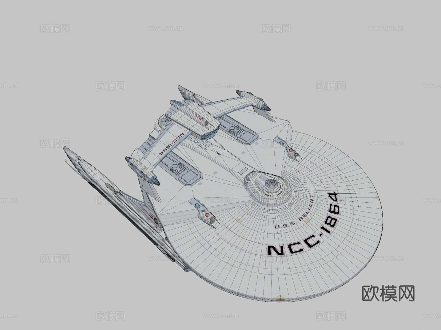 米兰达级美国星舰信赖号NCC1864变体su模型