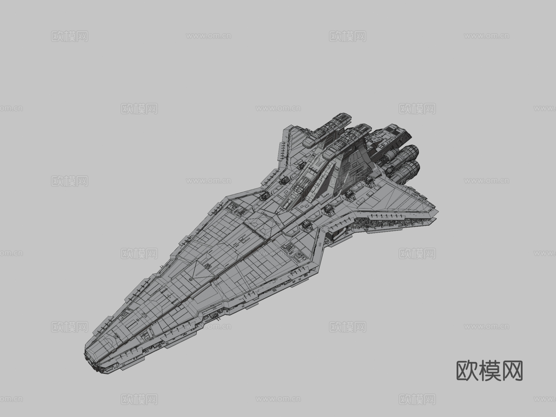 星球大战 猎兵级 歼星舰su模型
