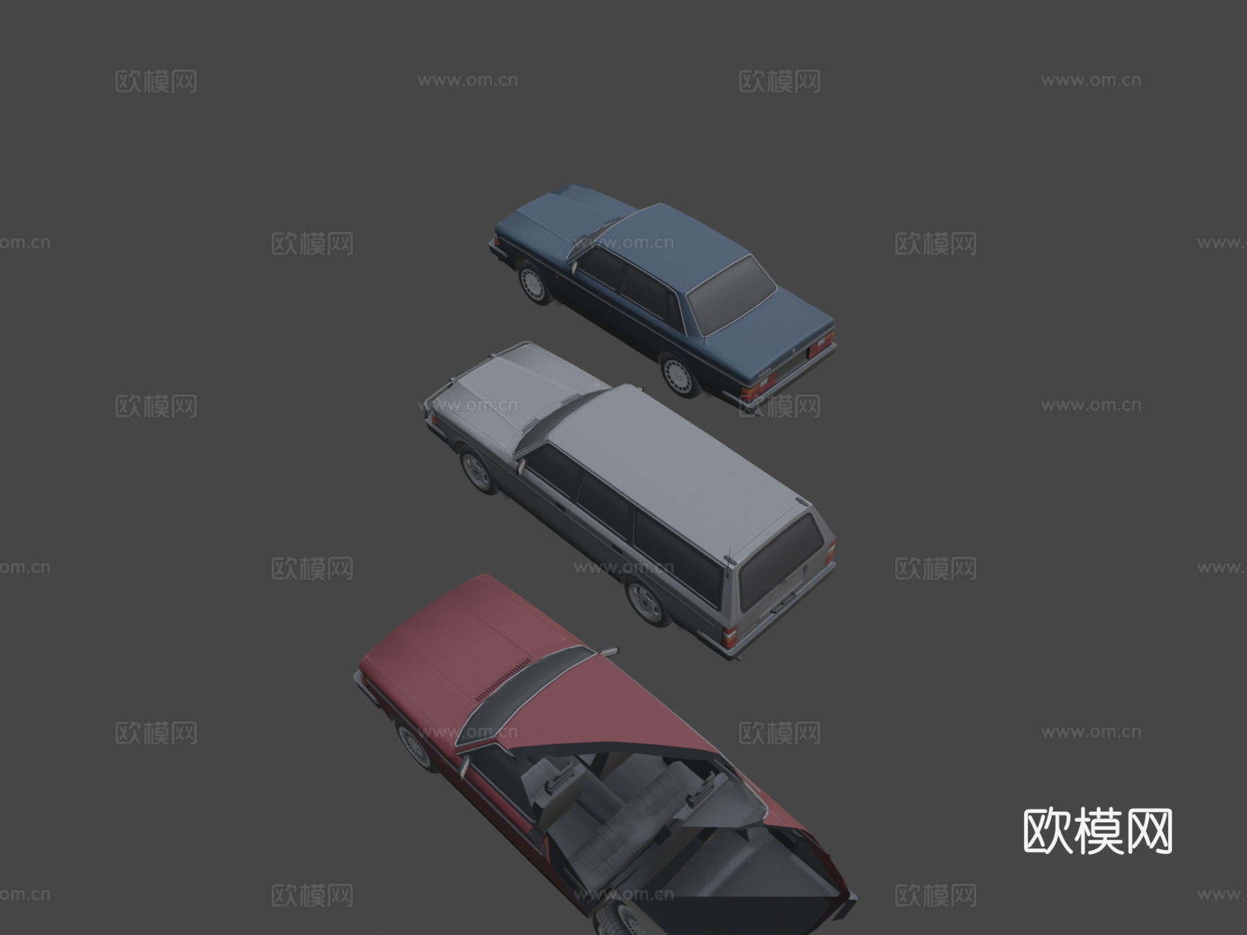 款沃尔沃200系列su模型