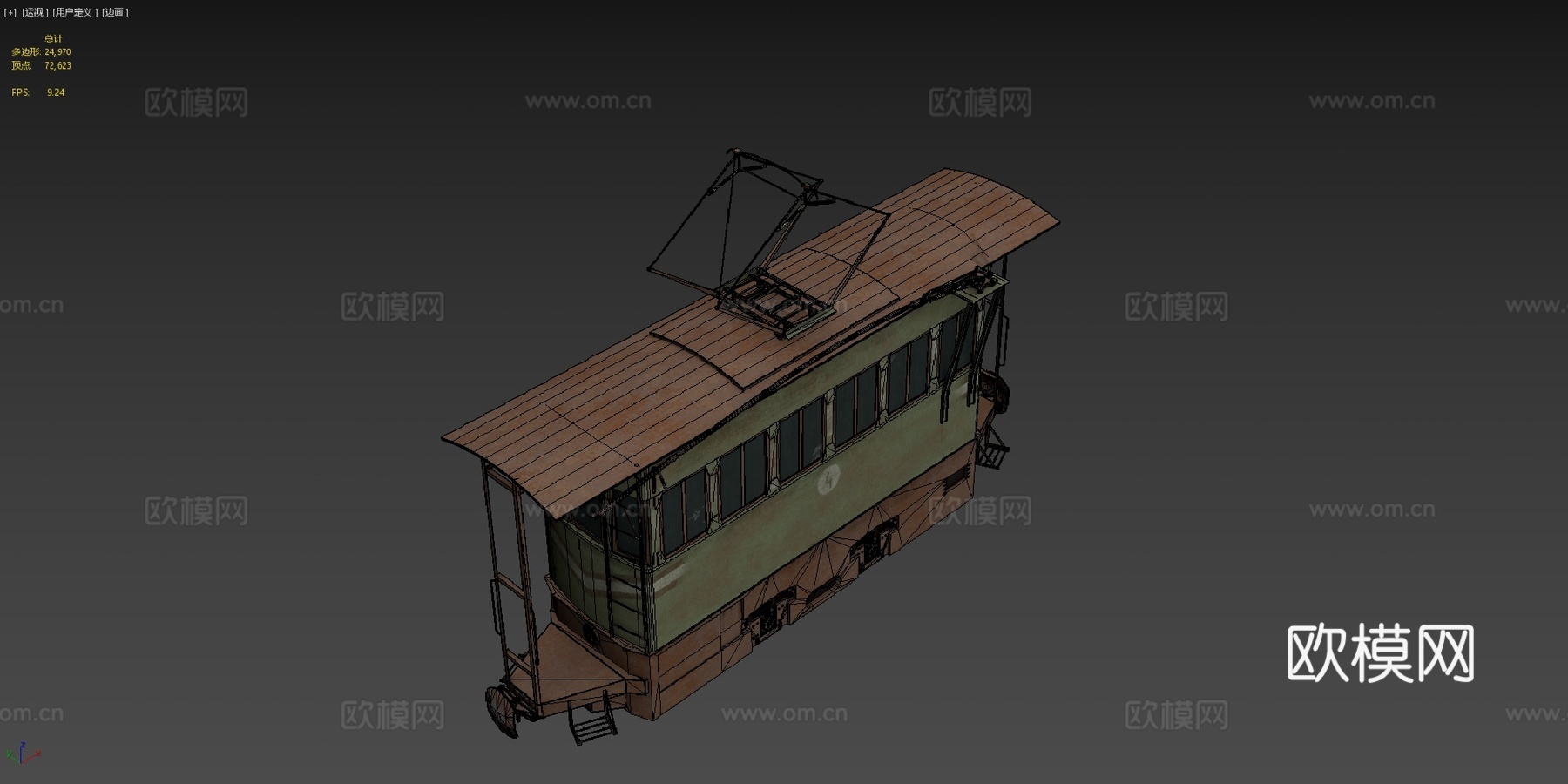 窄轨电力机车su模型