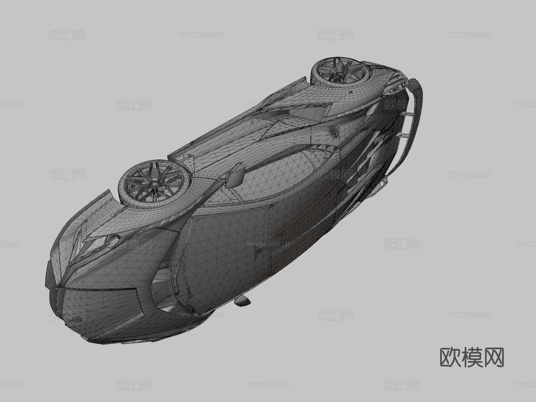 D模型西恩终极混合动力超级跑车su模型
