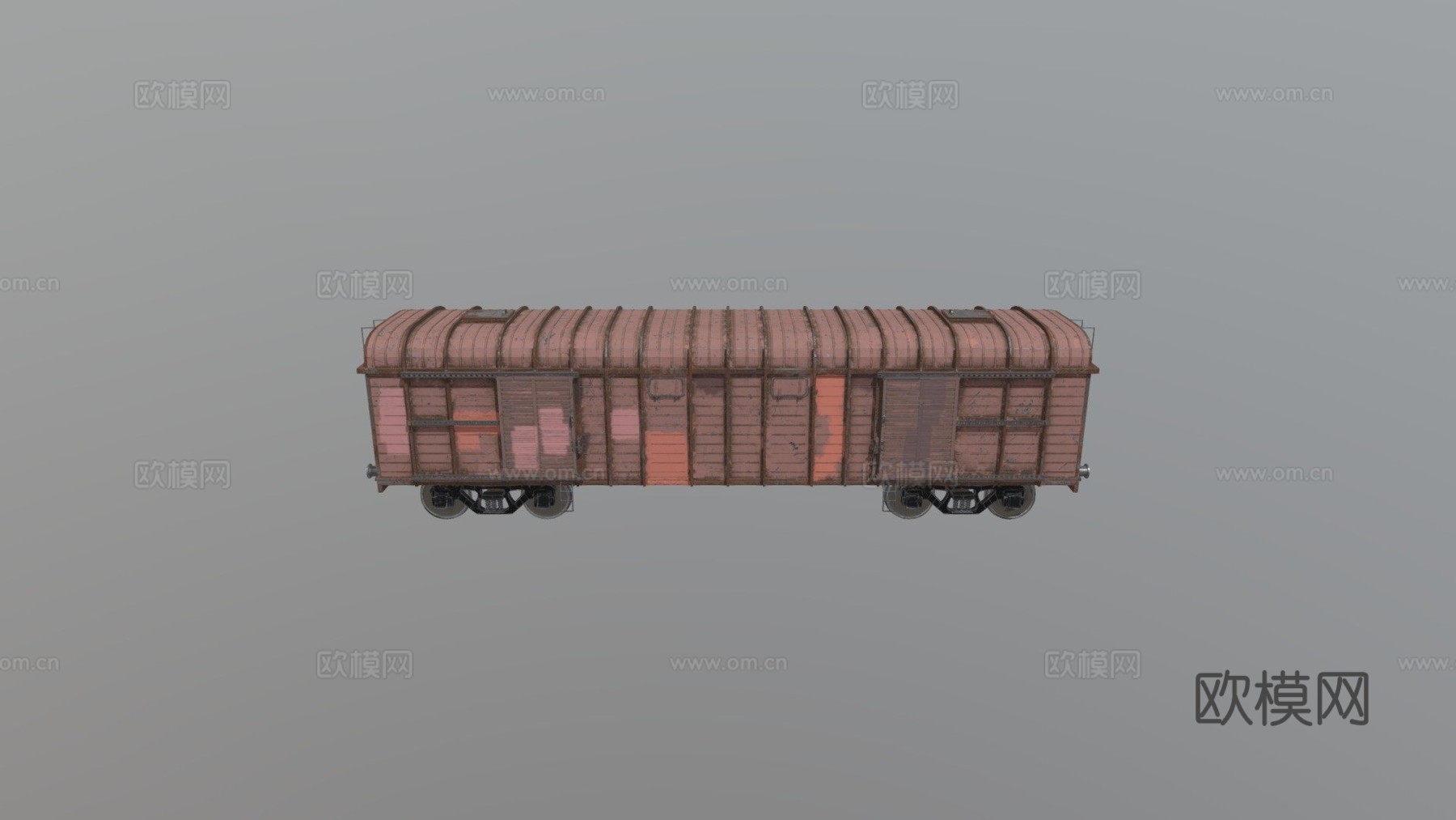 火车车厢su模型