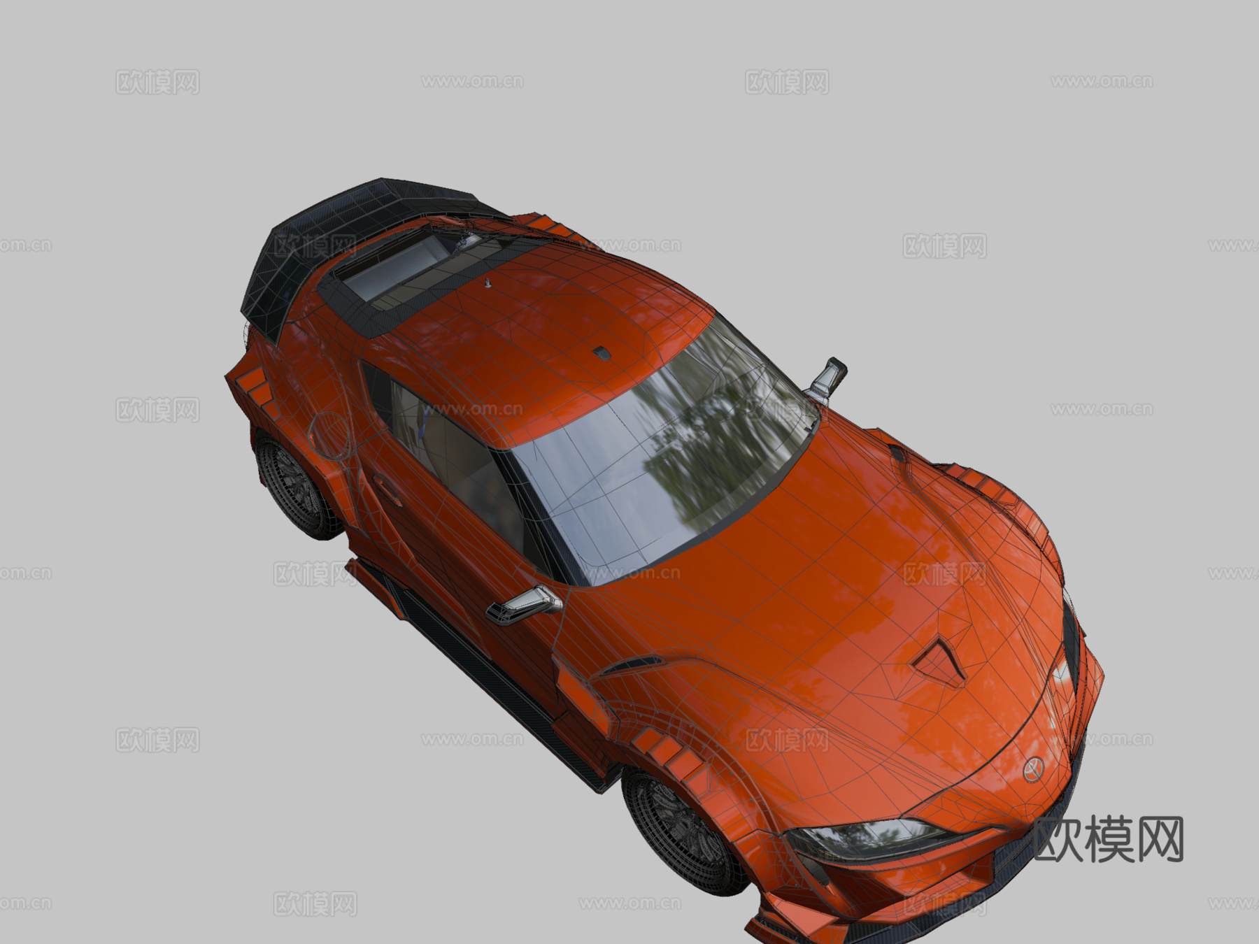 款丰田Supra GR宽体套件su模型