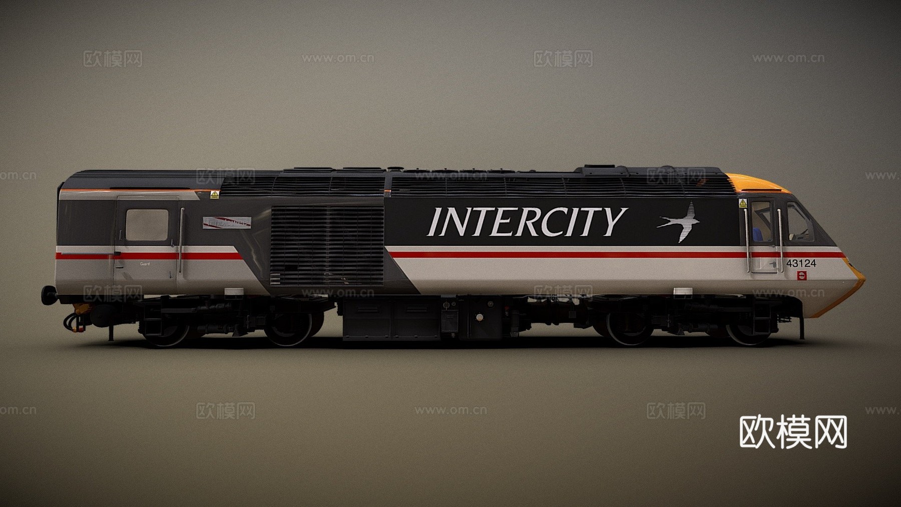 城际列车 125 燕子涂装su模型