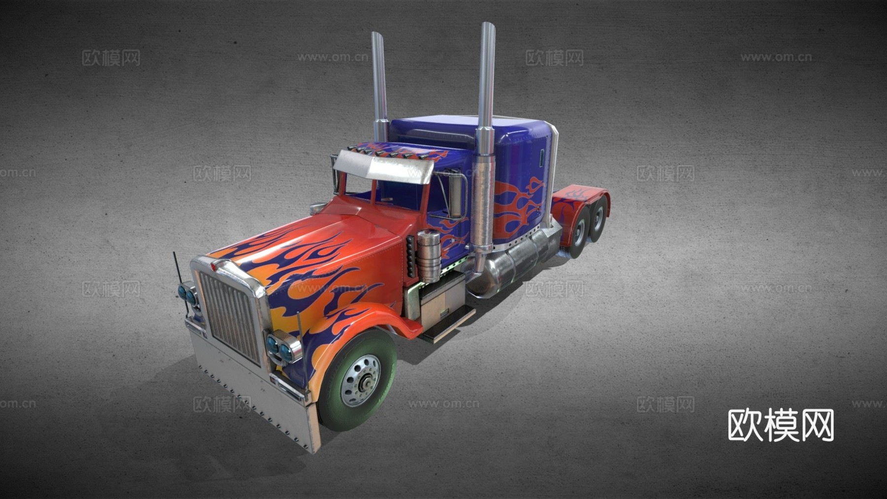 彼得比尔特 379 擎天柱su模型