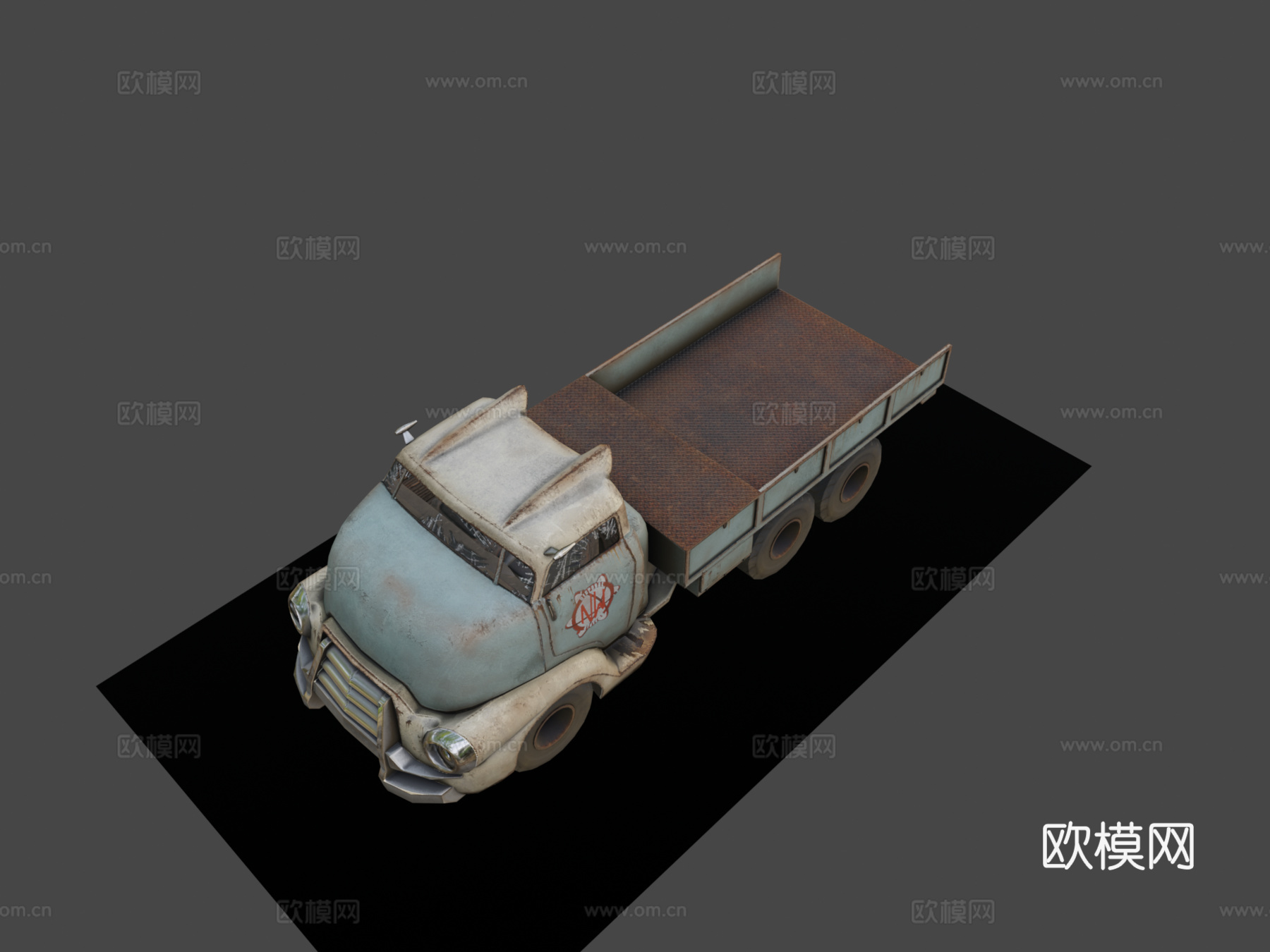 F4NV 平板卡车su模型