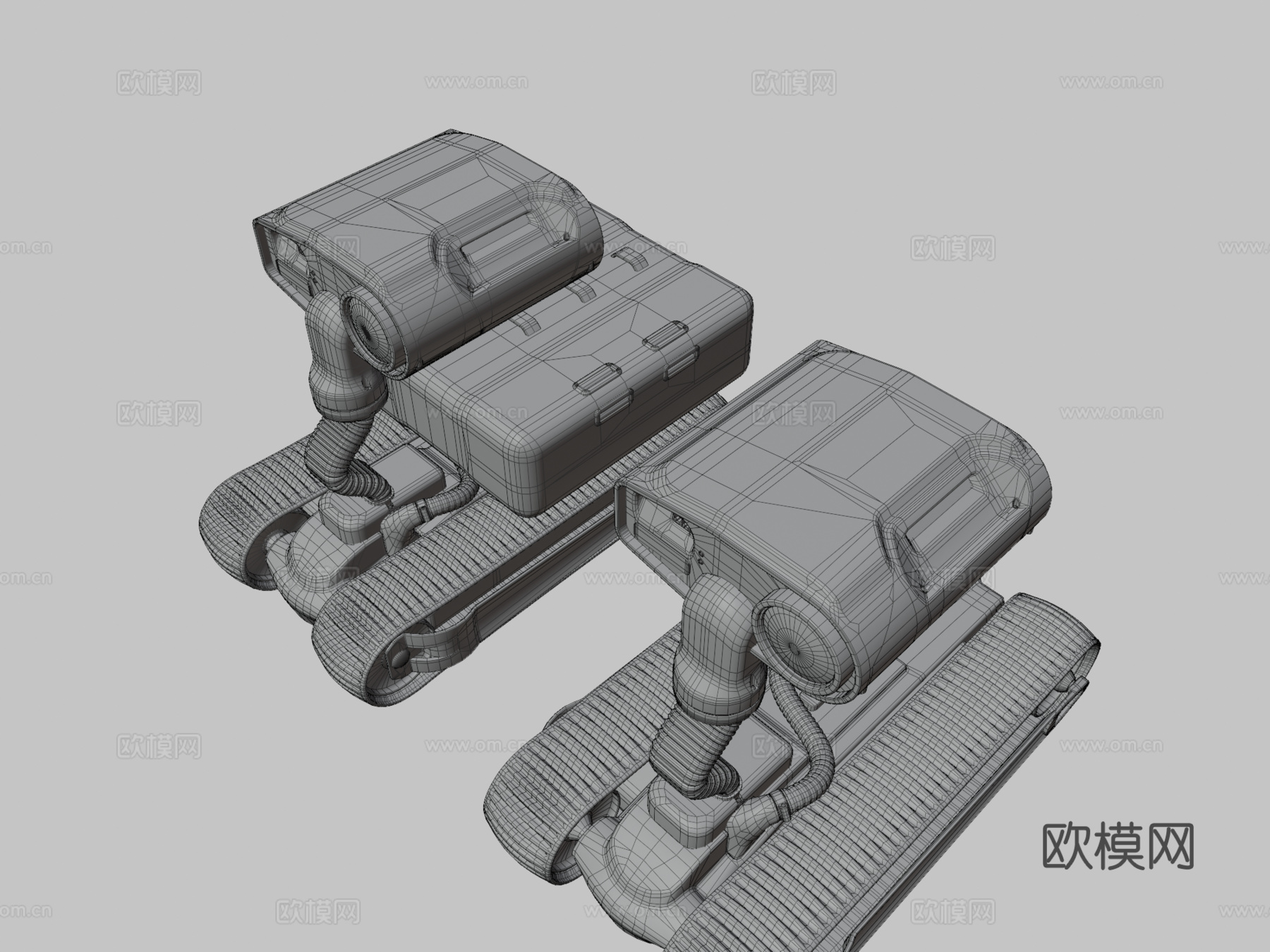 小型履带式机器人su模型
