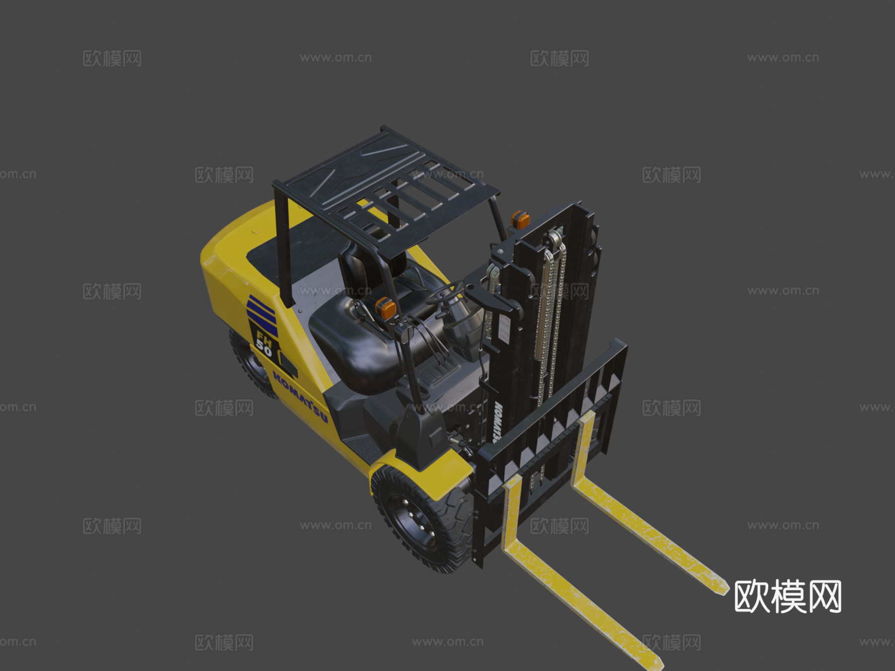 详细叉车su模型