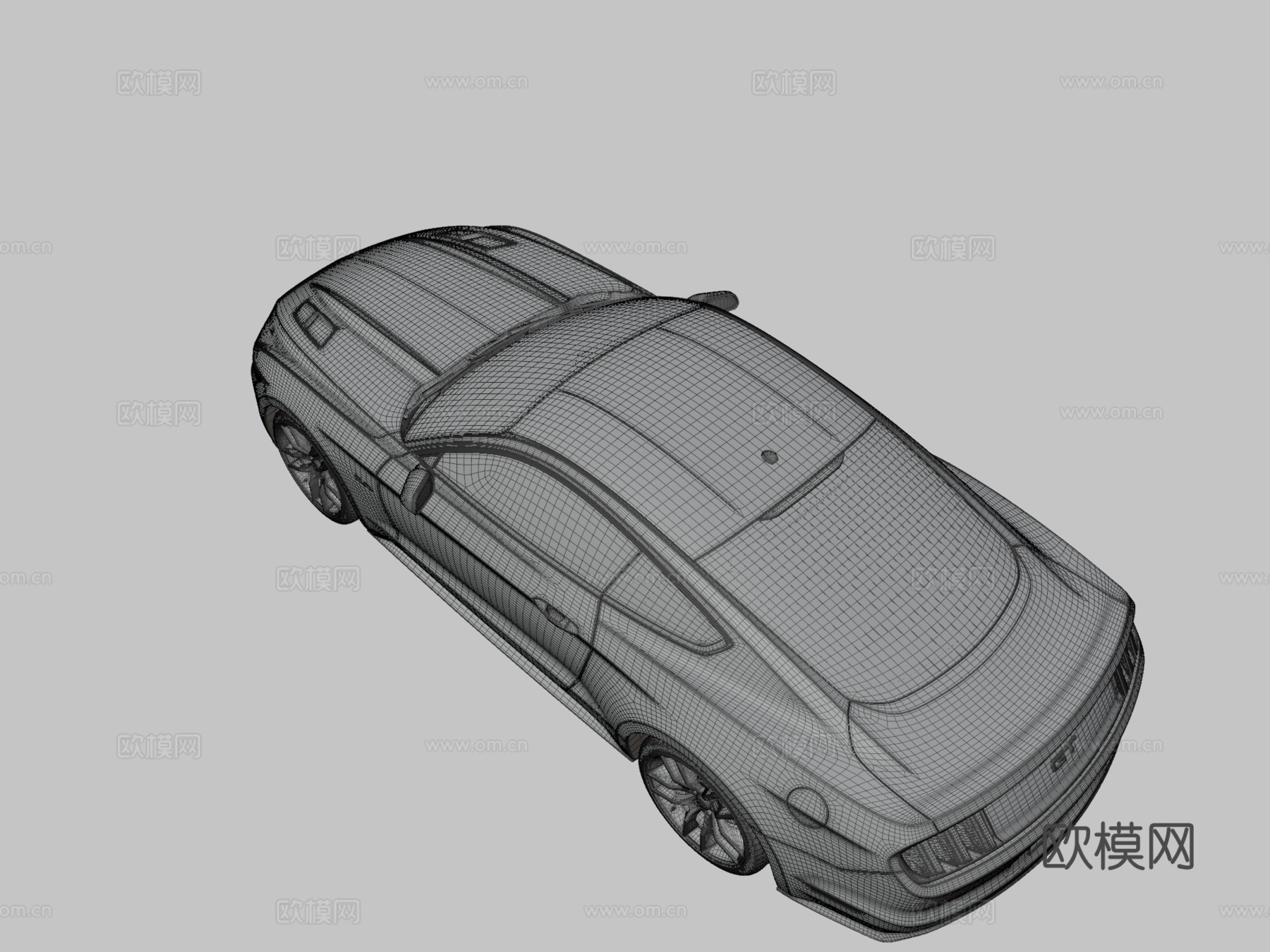 福特野马GTsu模型