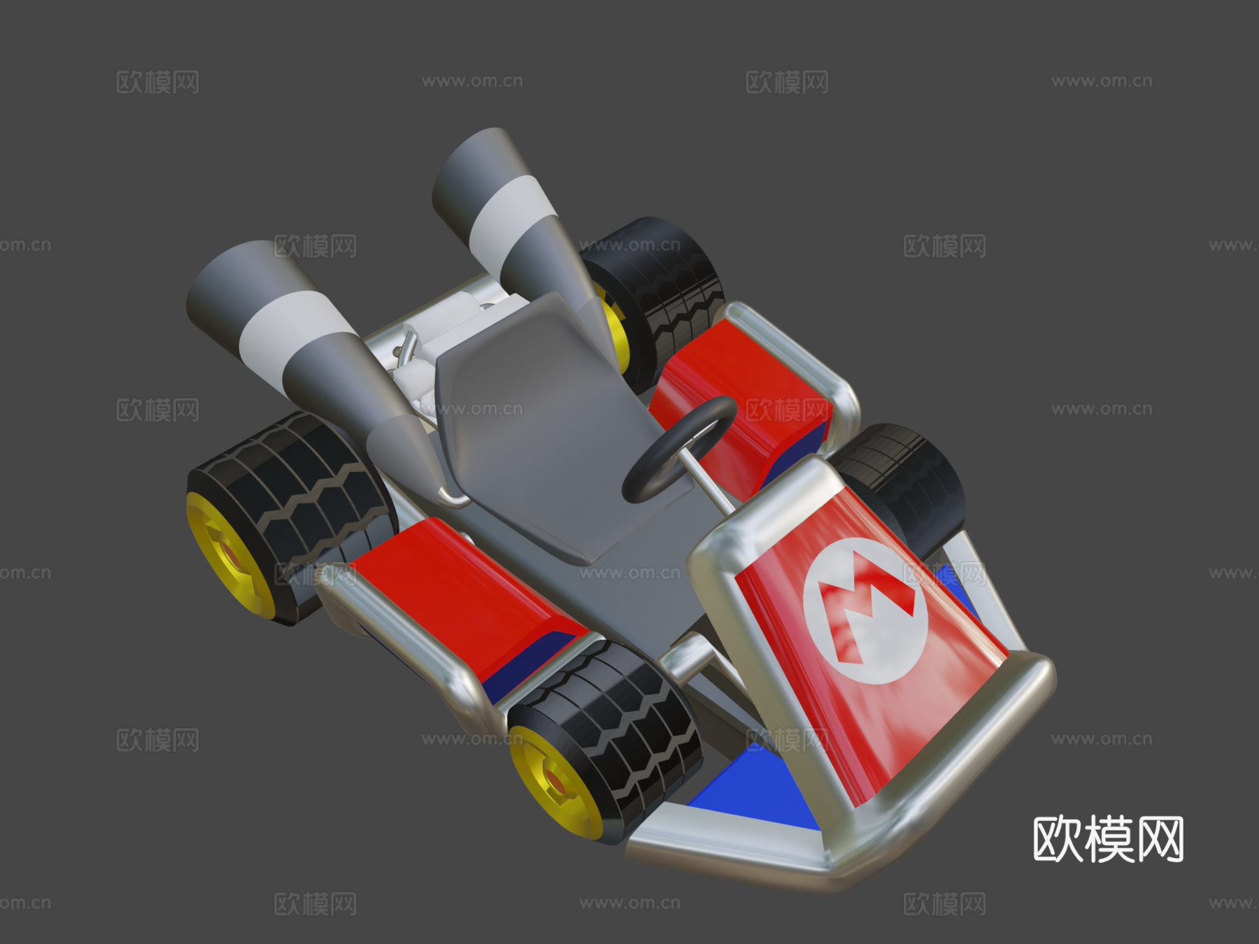 马里奥赛车7标准卡丁车7高质su模型