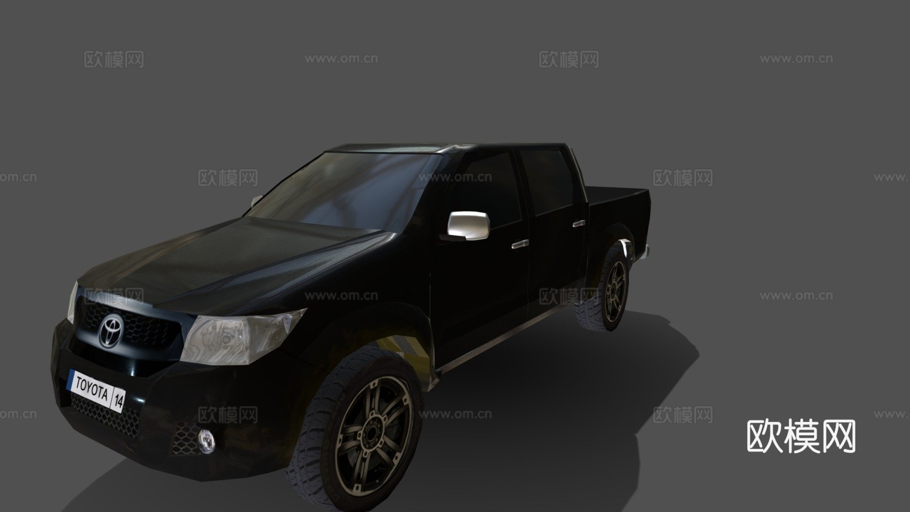 丰田海拉克斯低多边形su模型