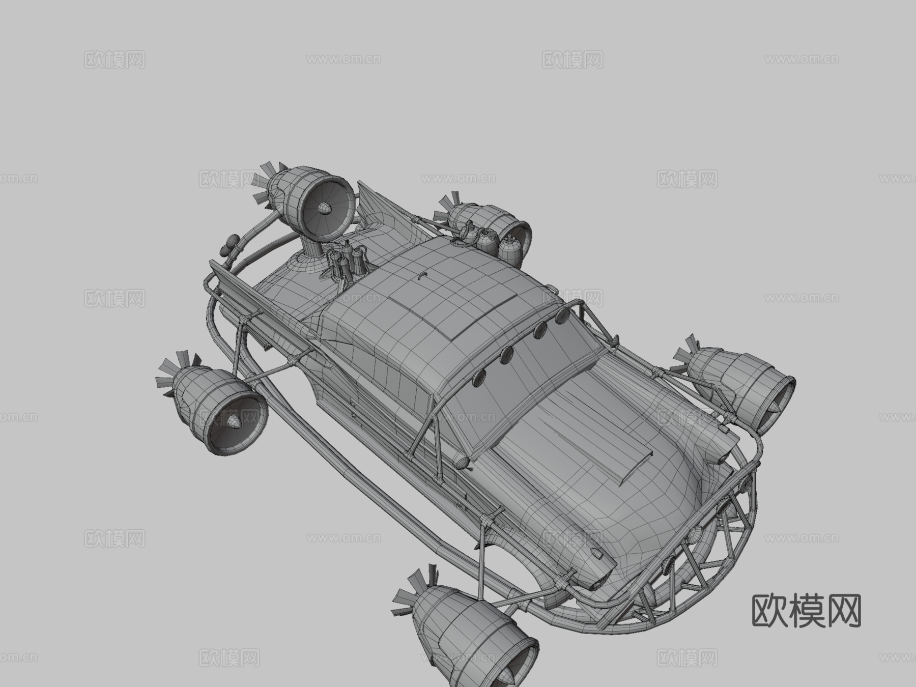 年代未来主义汽车帕卡德鹰su模型