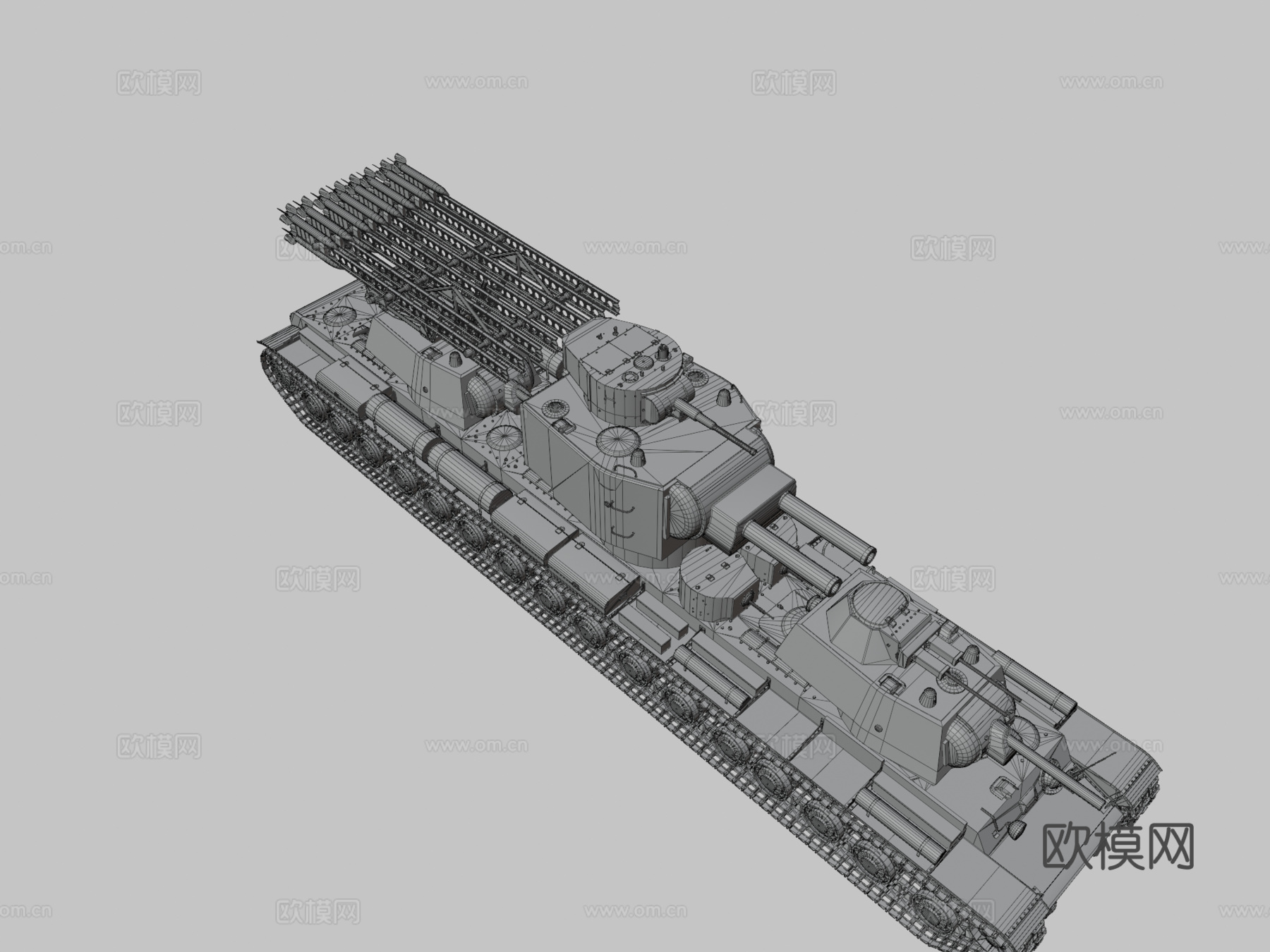 KV6巨兽坦克su模型