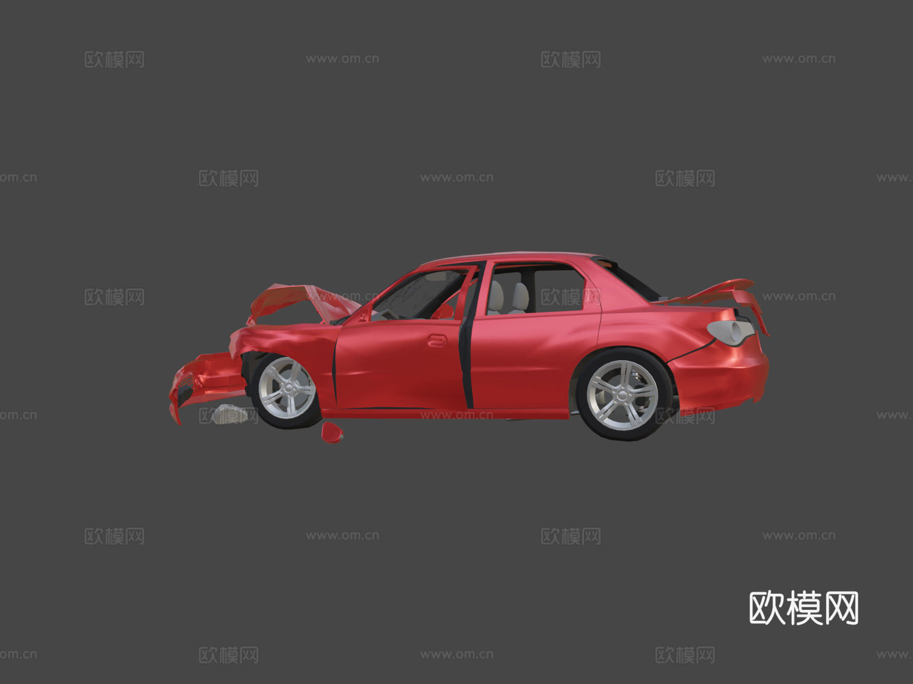 损毁汽车2su模型