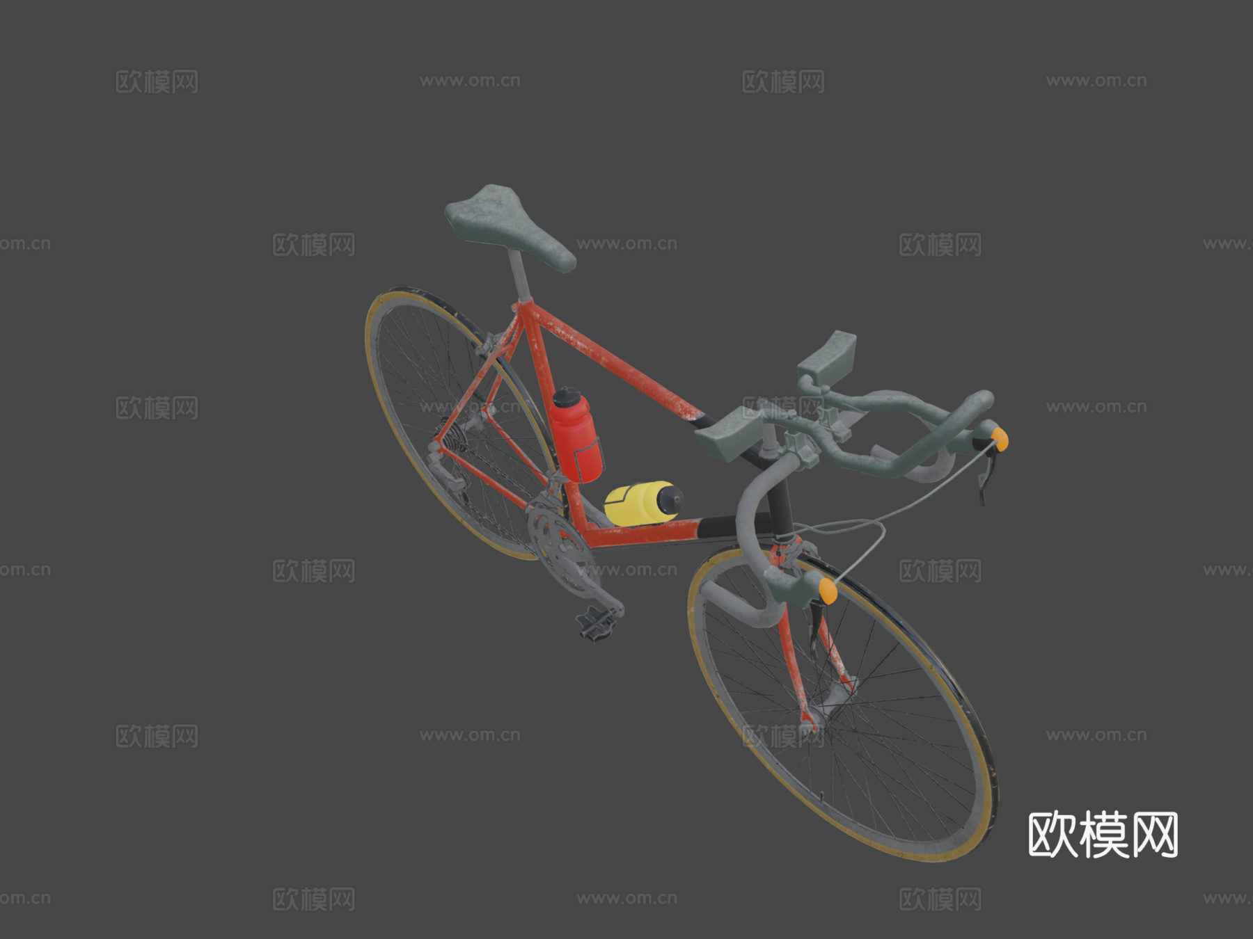 竞赛自行车su模型