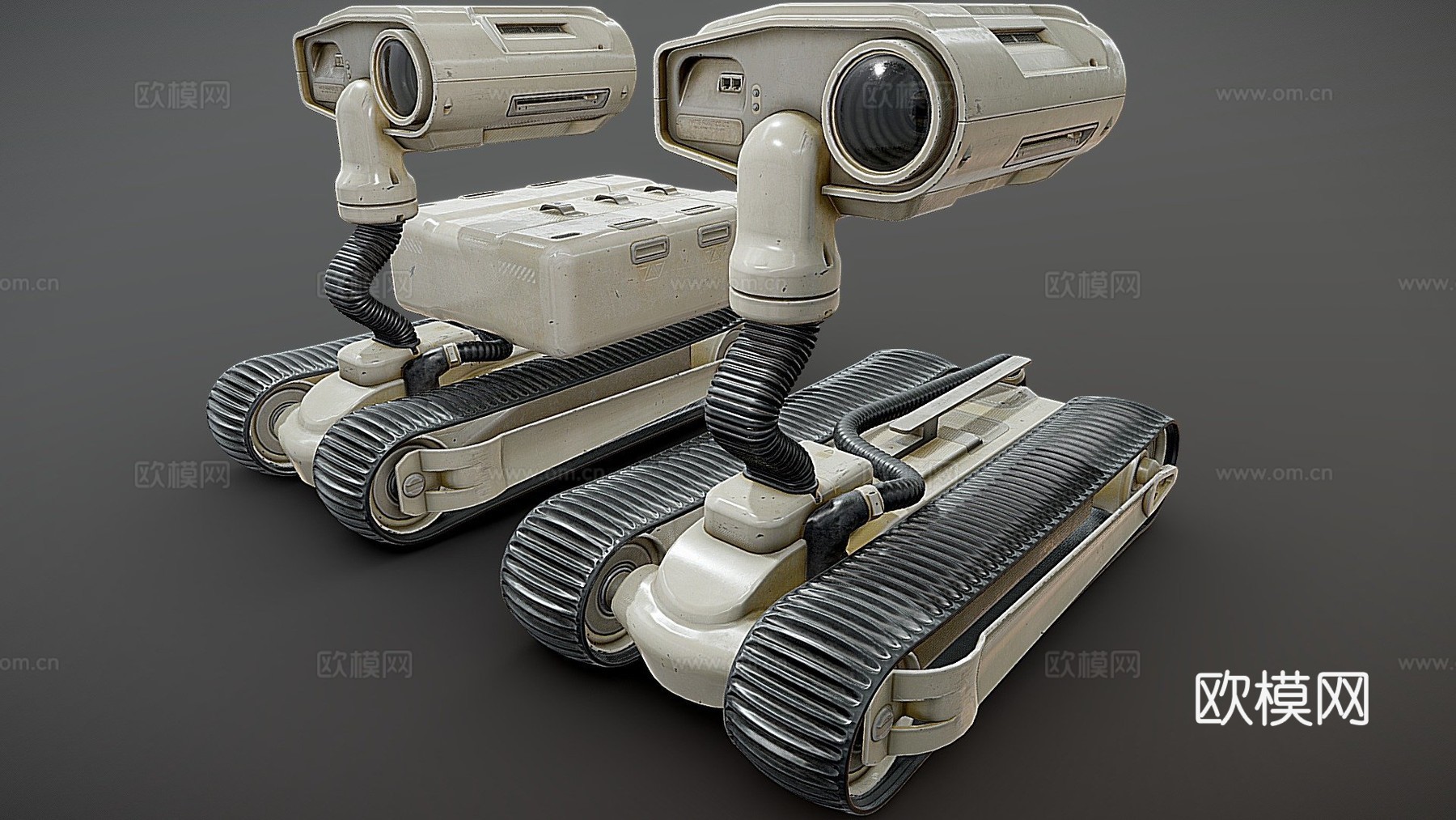 小型履带式机器人su模型