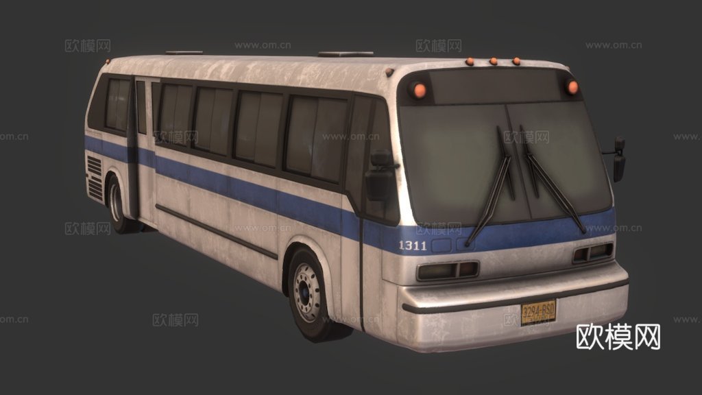 年代城市巴士su模型