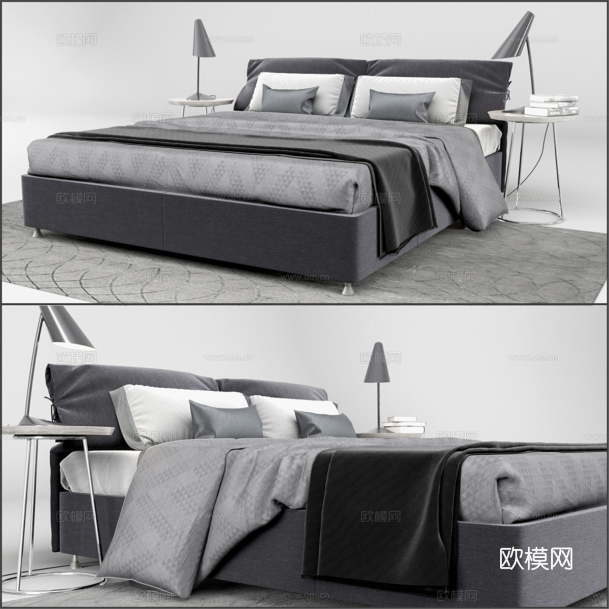 Flou. Nathalie 床3d模型