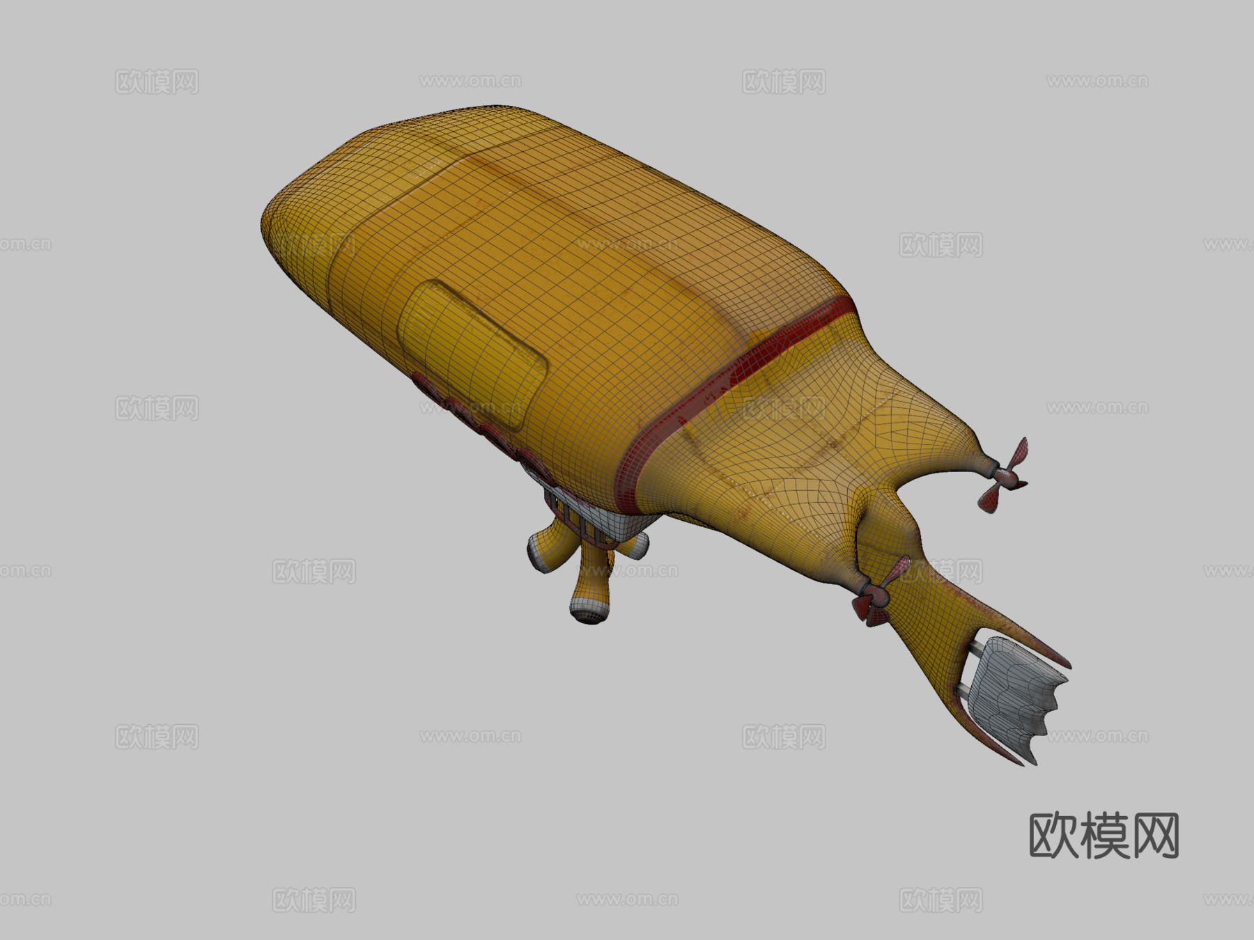 黄色潜水艇su模型