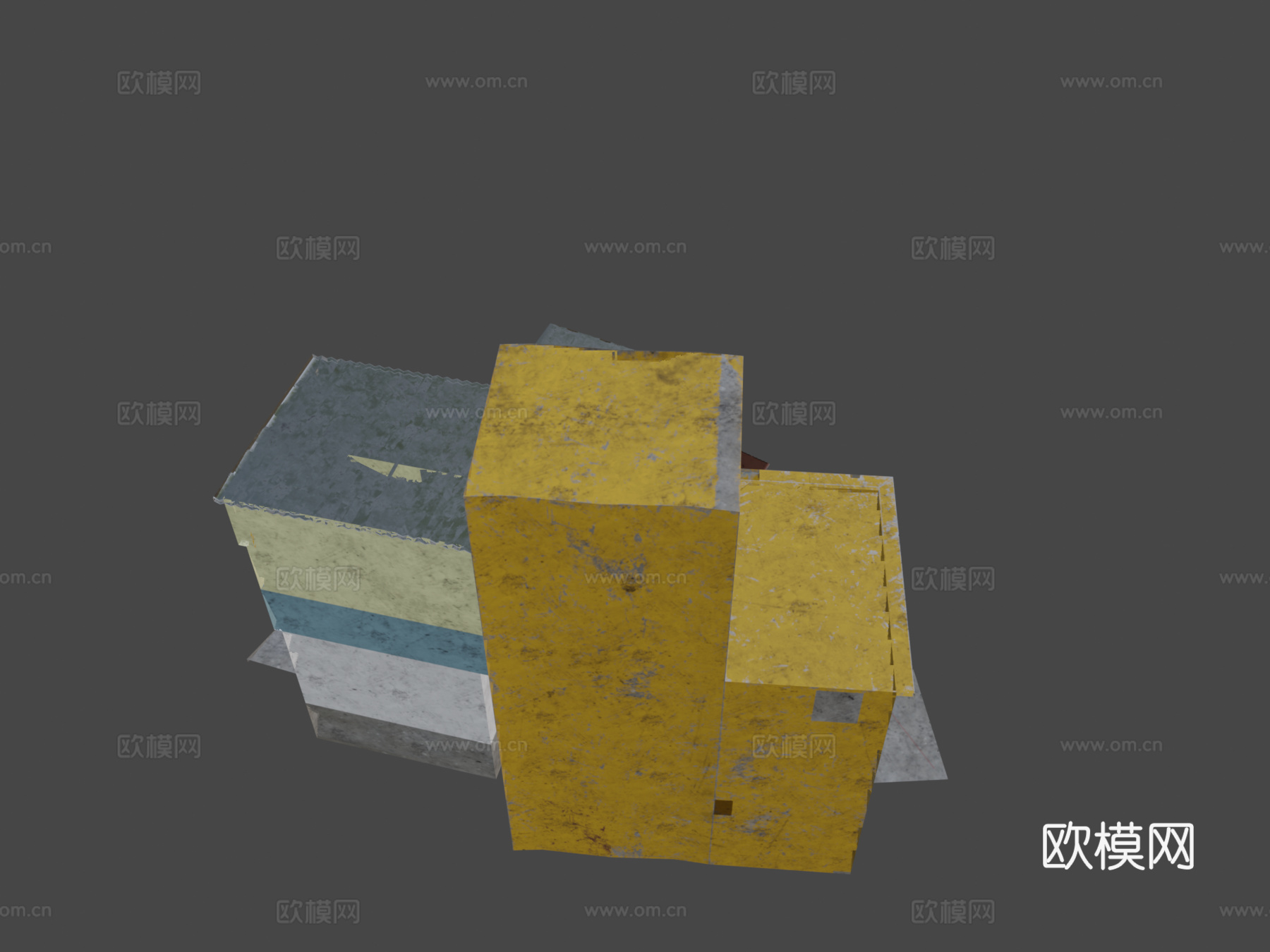 里约贫民窟街景su模型