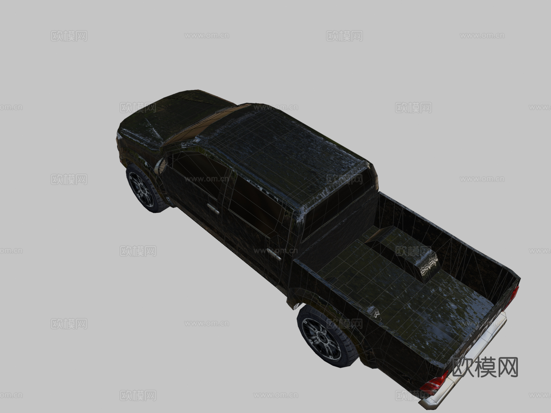 丰田海拉克斯低多边形su模型