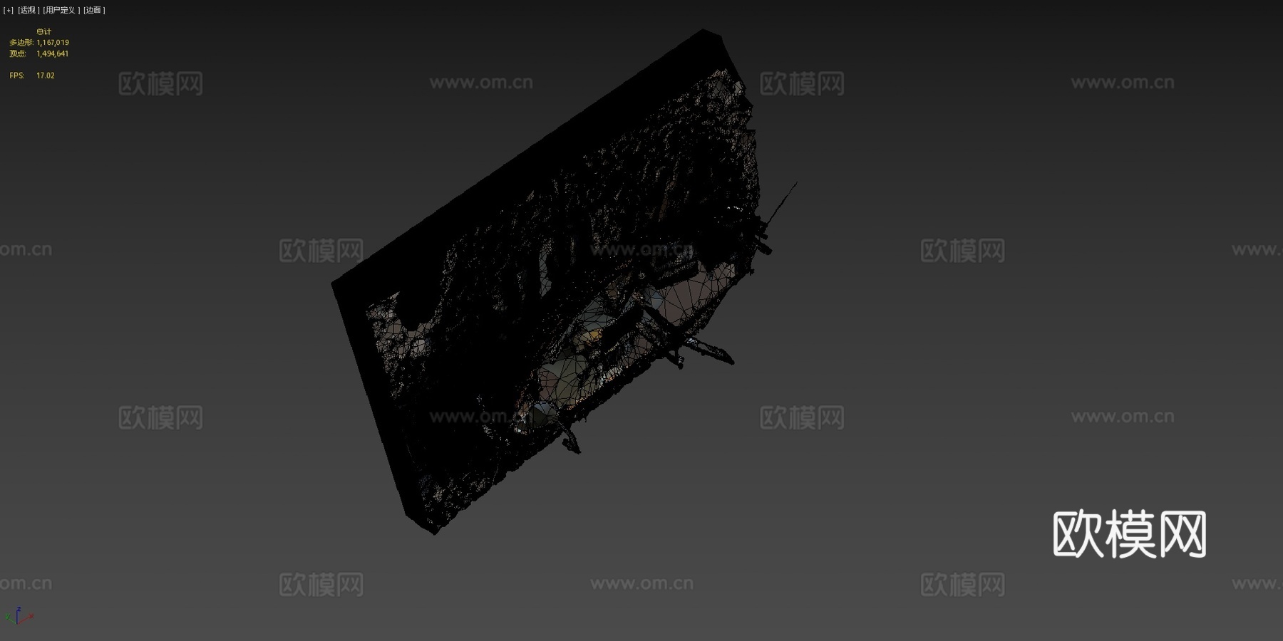 小型渔船su模型