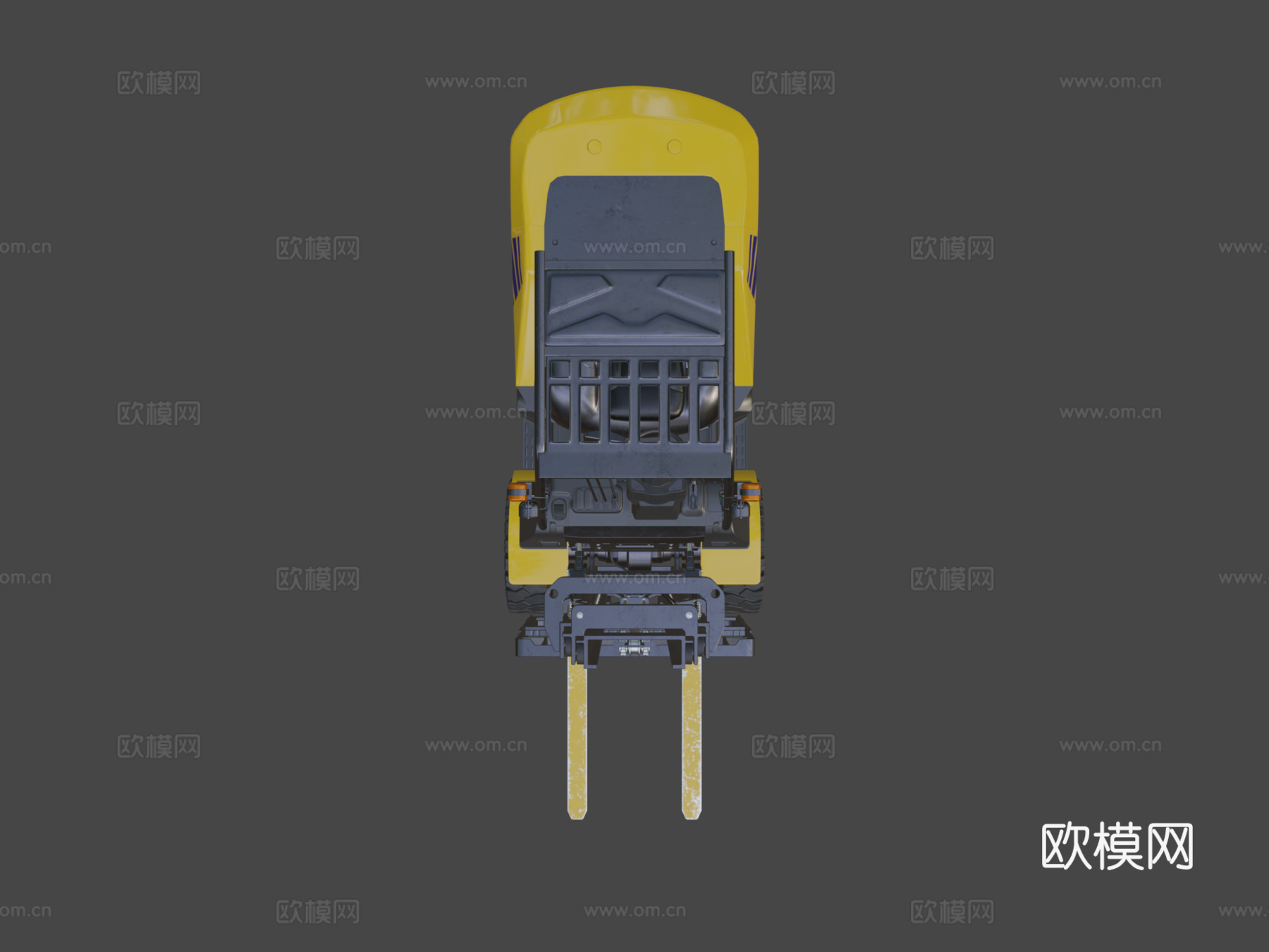 详细叉车su模型