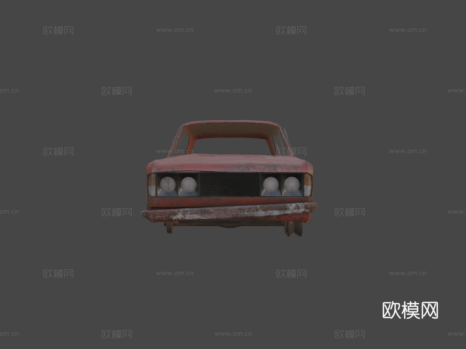 损毁的菲亚特125psu模型