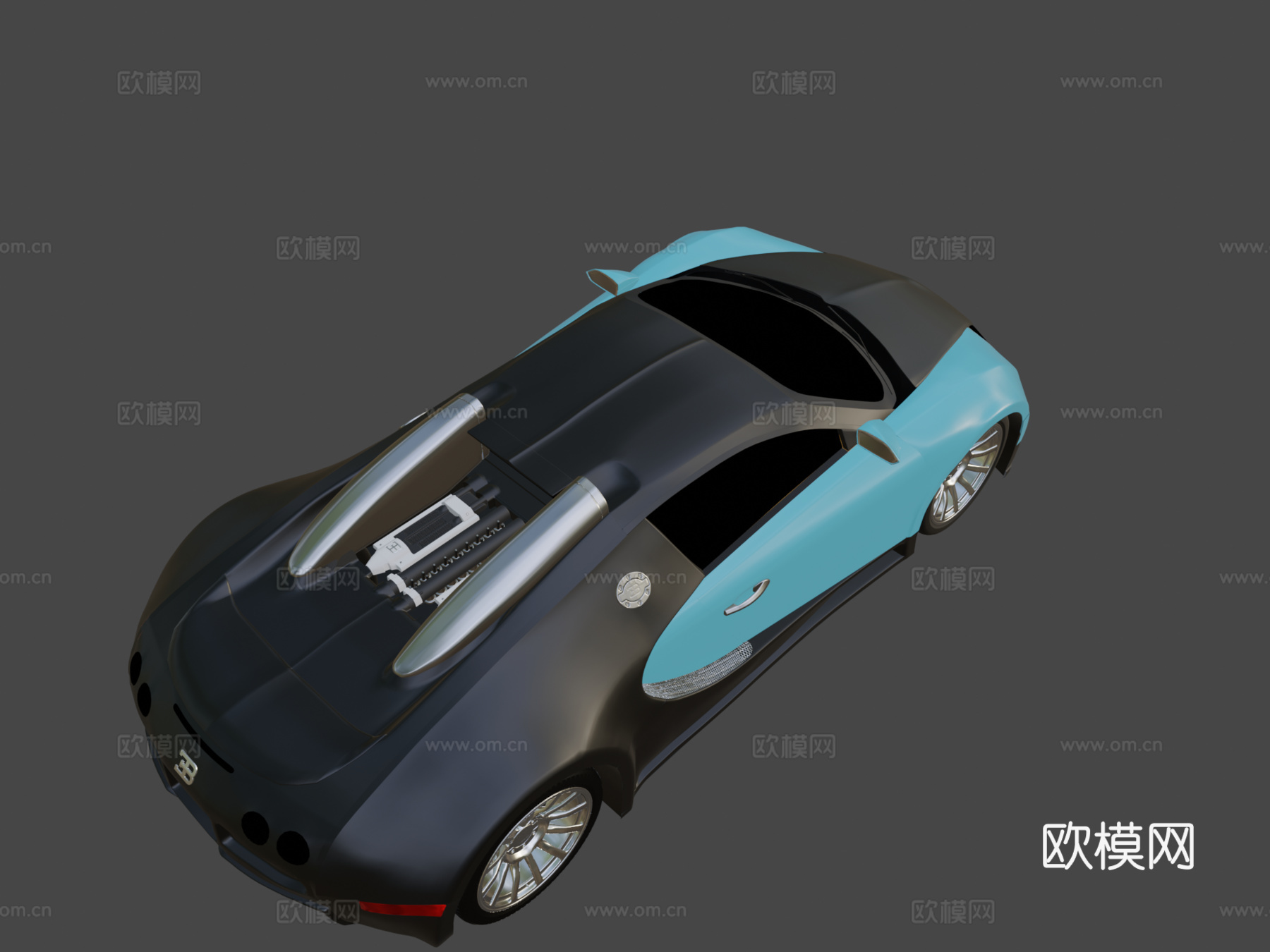 布加迪威龙 16.4su模型